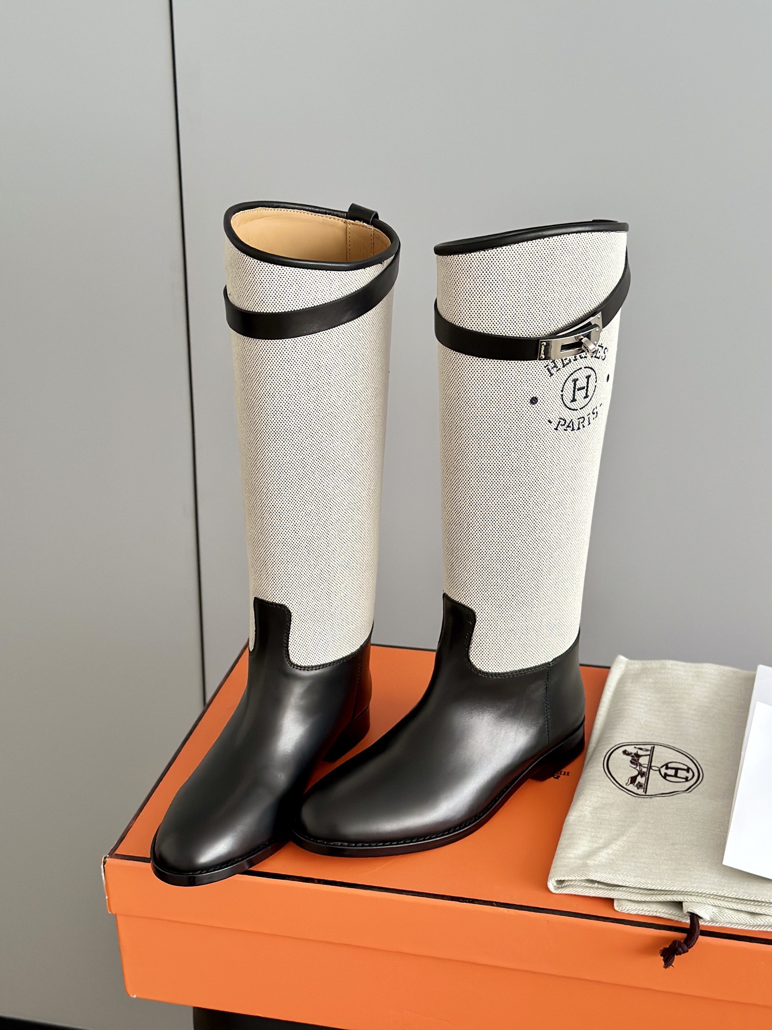 HERMES 에르메스 켈리 버클 레더 롱 라이딩부츠 7