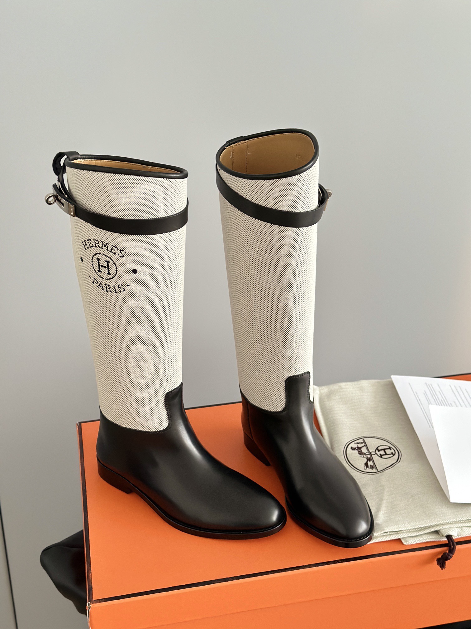 HERMES 에르메스 켈리 버클 레더 롱 라이딩부츠 11