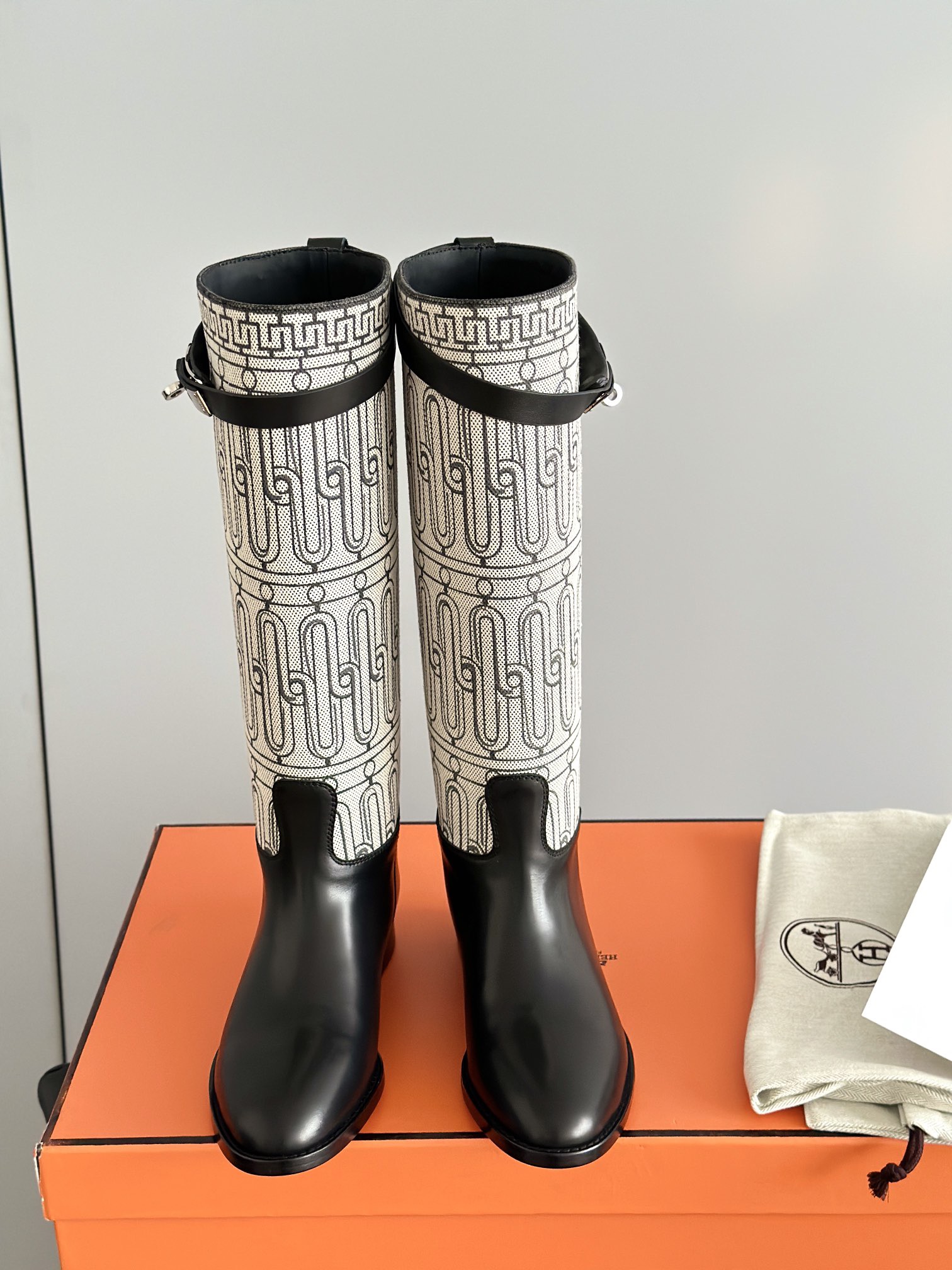 HERMES 에르메스 켈리 버클 레더 롱 라이딩부츠 3