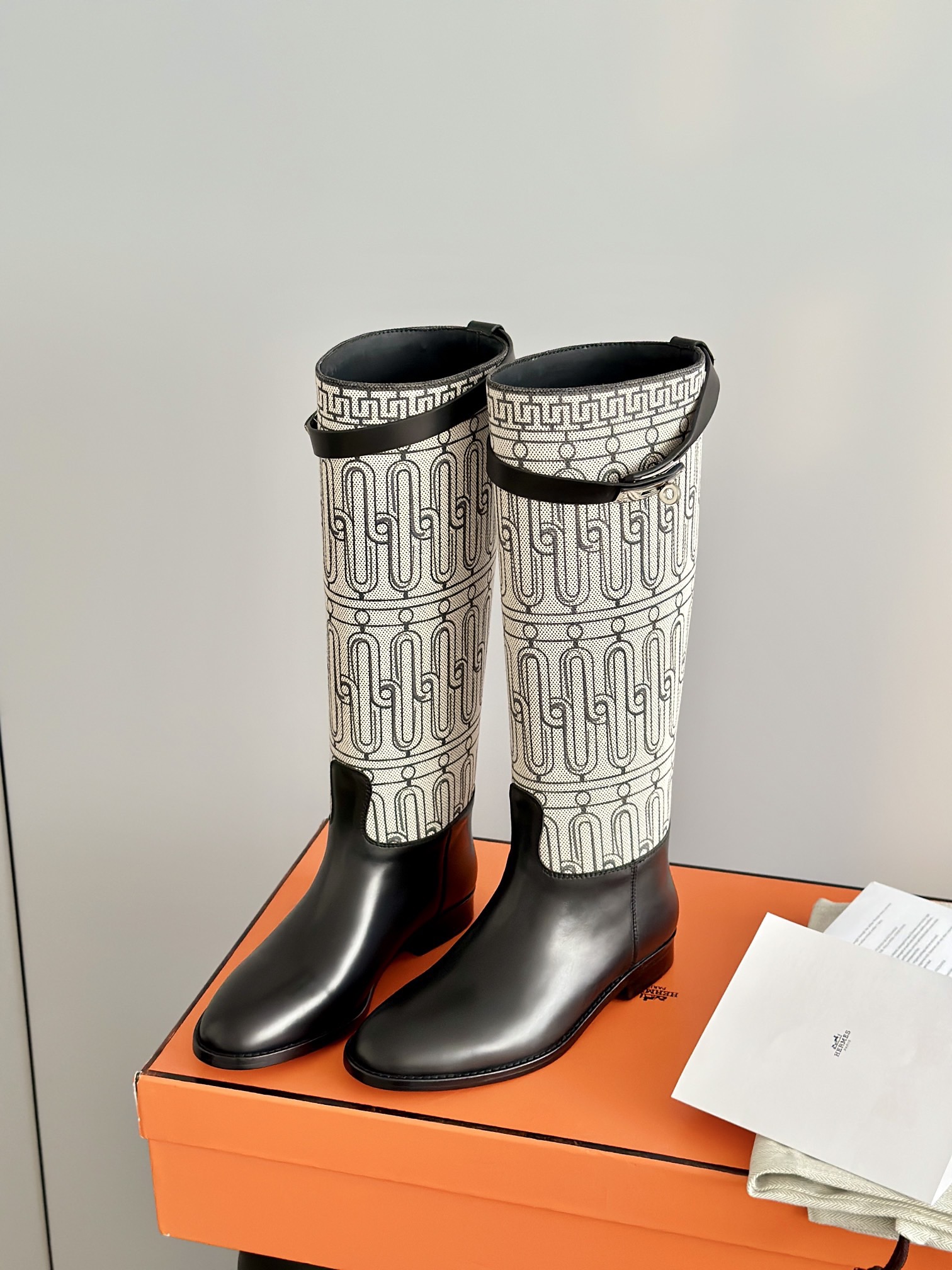 HERMES 에르메스 켈리 버클 레더 롱 라이딩부츠 4