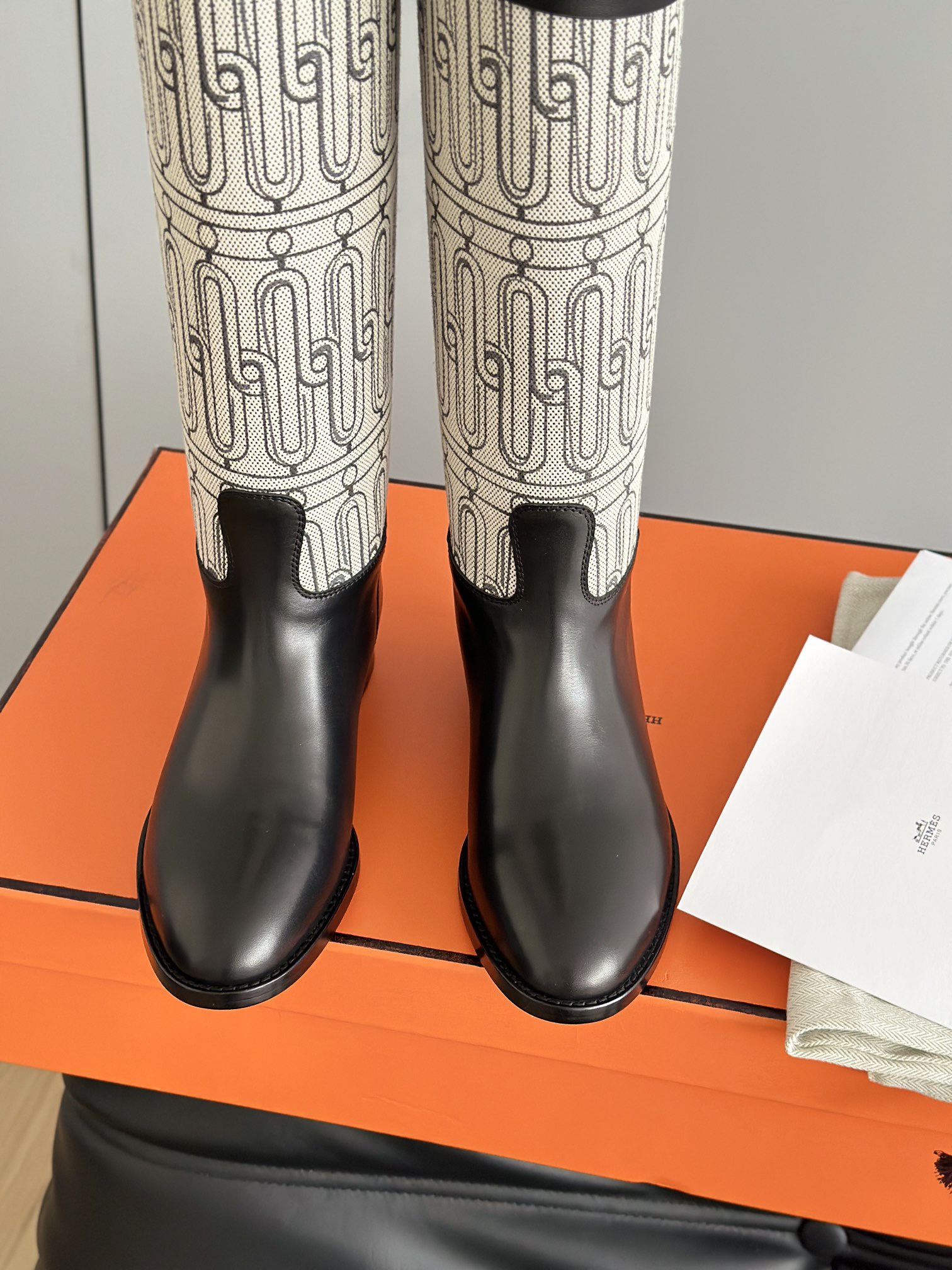 HERMES 에르메스 켈리 버클 레더 롱 라이딩부츠 7