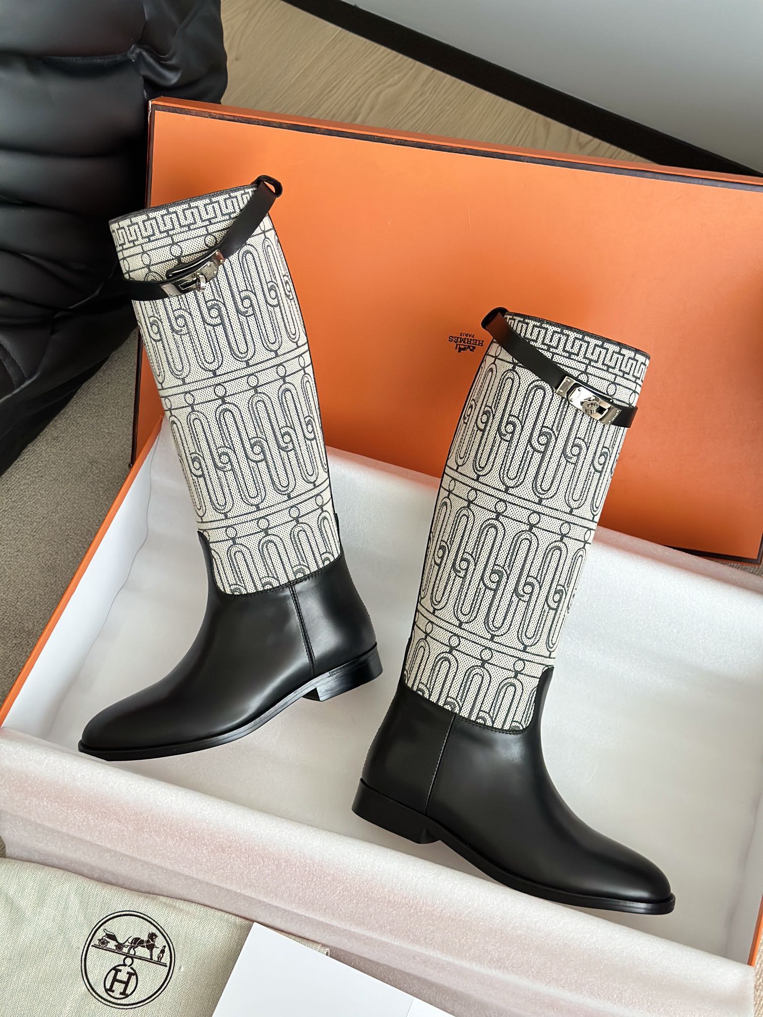 HERMES 에르메스 켈리 버클 레더 롱 라이딩부츠 8