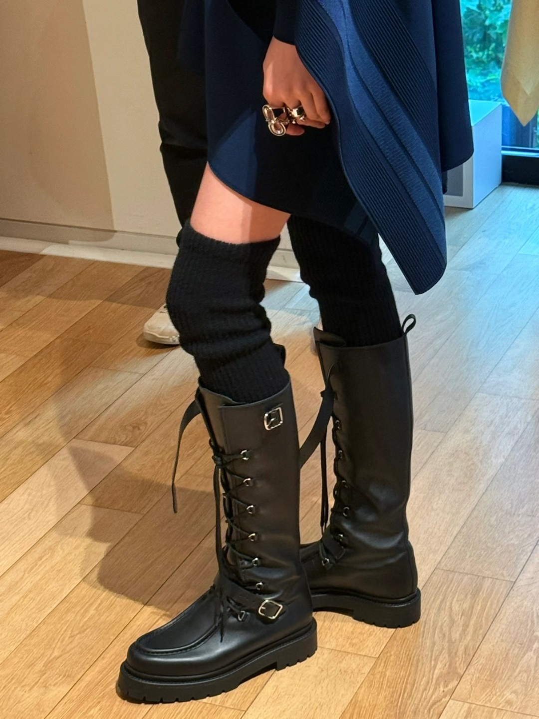 HERMES 에르메스 랜드 레이스업 롱부츠 2