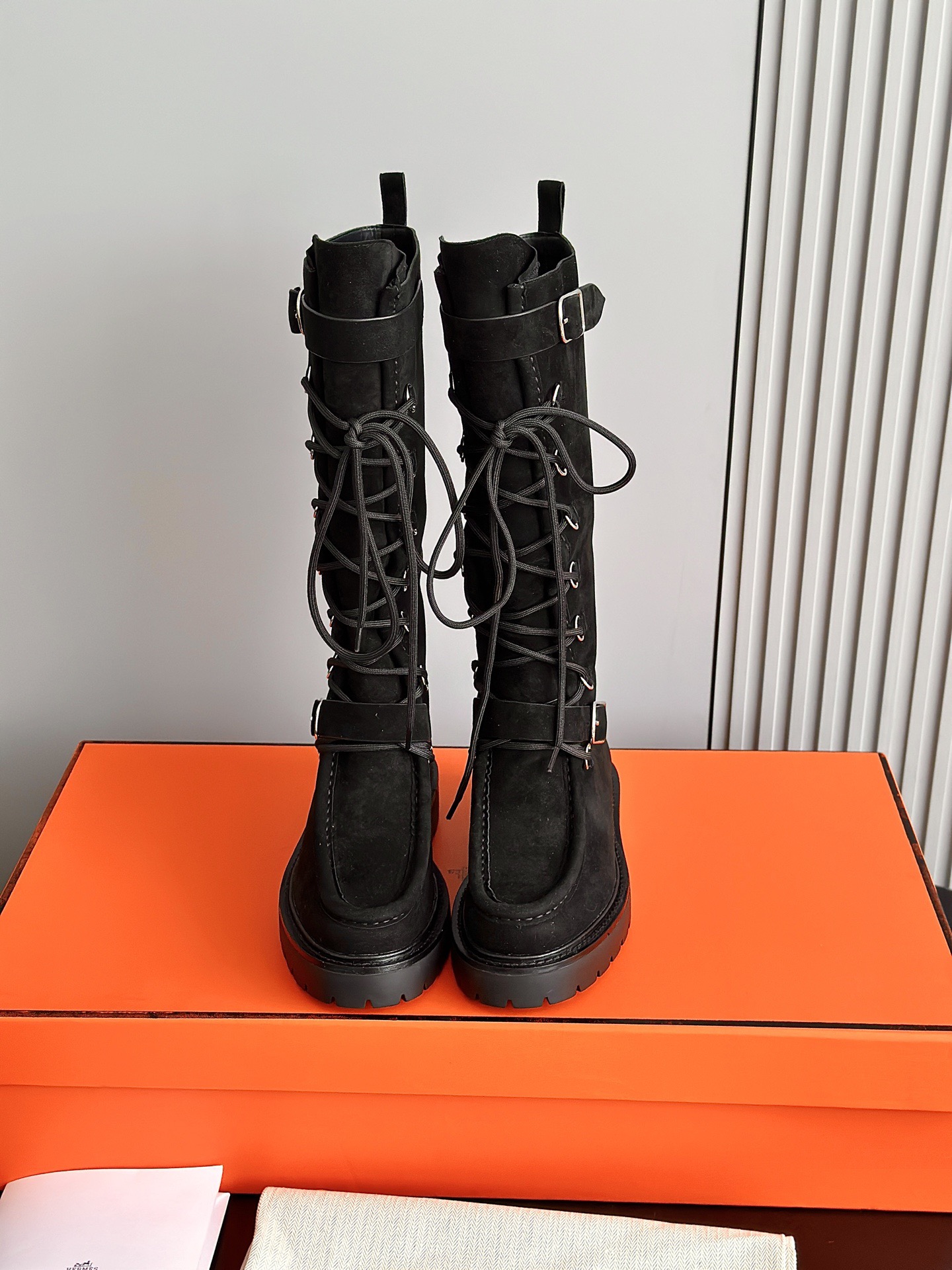 HERMES 에르메스 랜드 레이스업 롱부츠 3