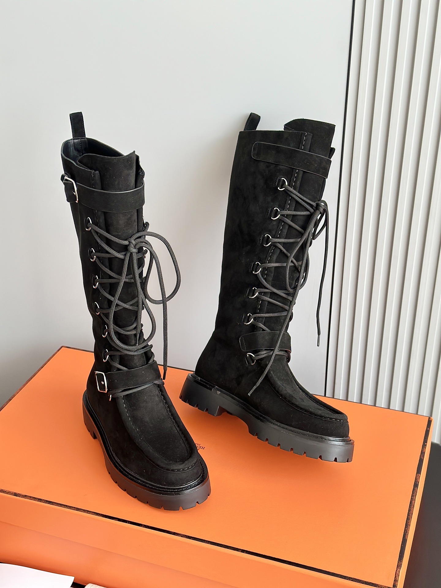 HERMES 에르메스 랜드 레이스업 롱부츠 7