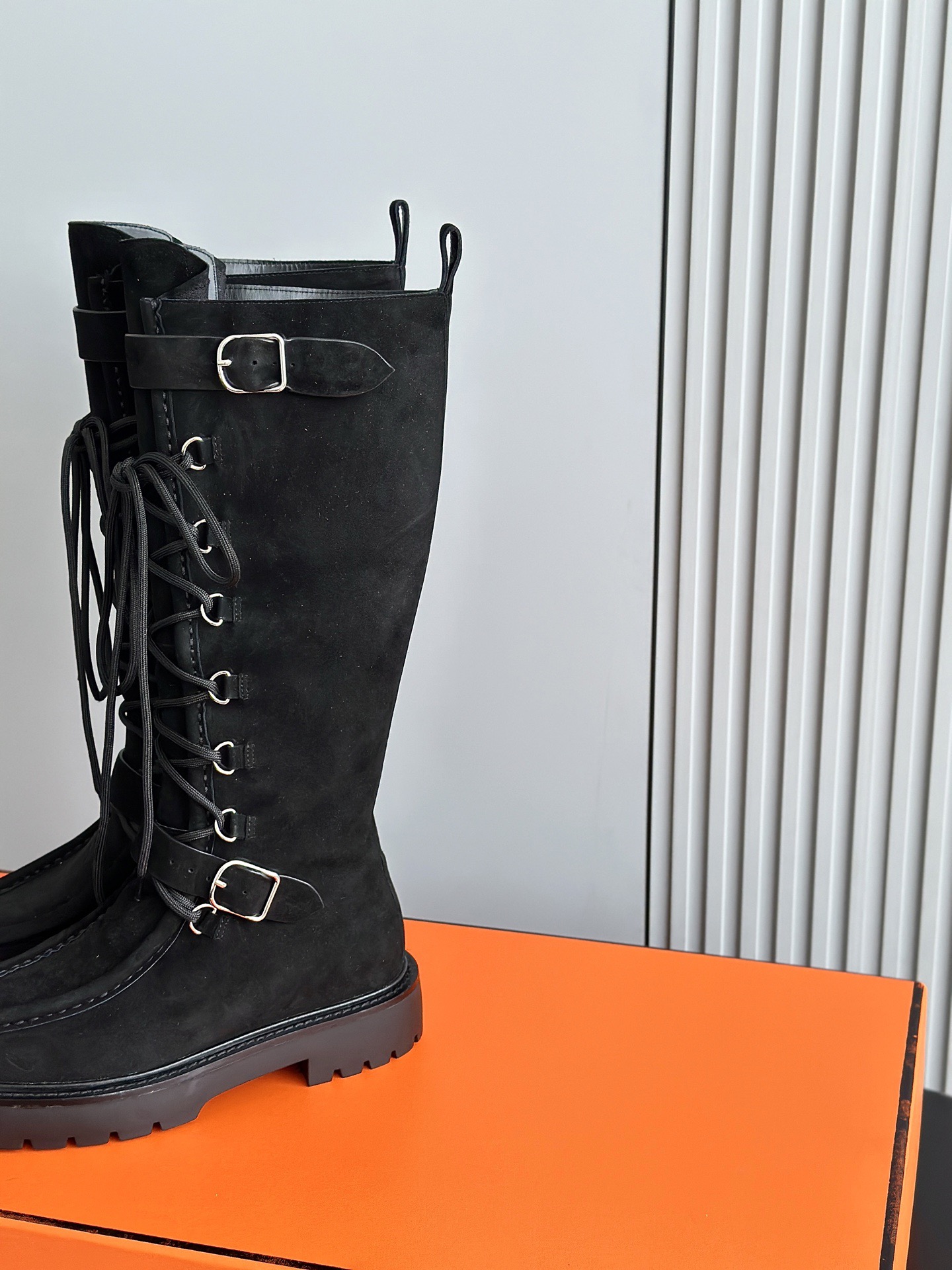 HERMES 에르메스 랜드 레이스업 롱부츠 11