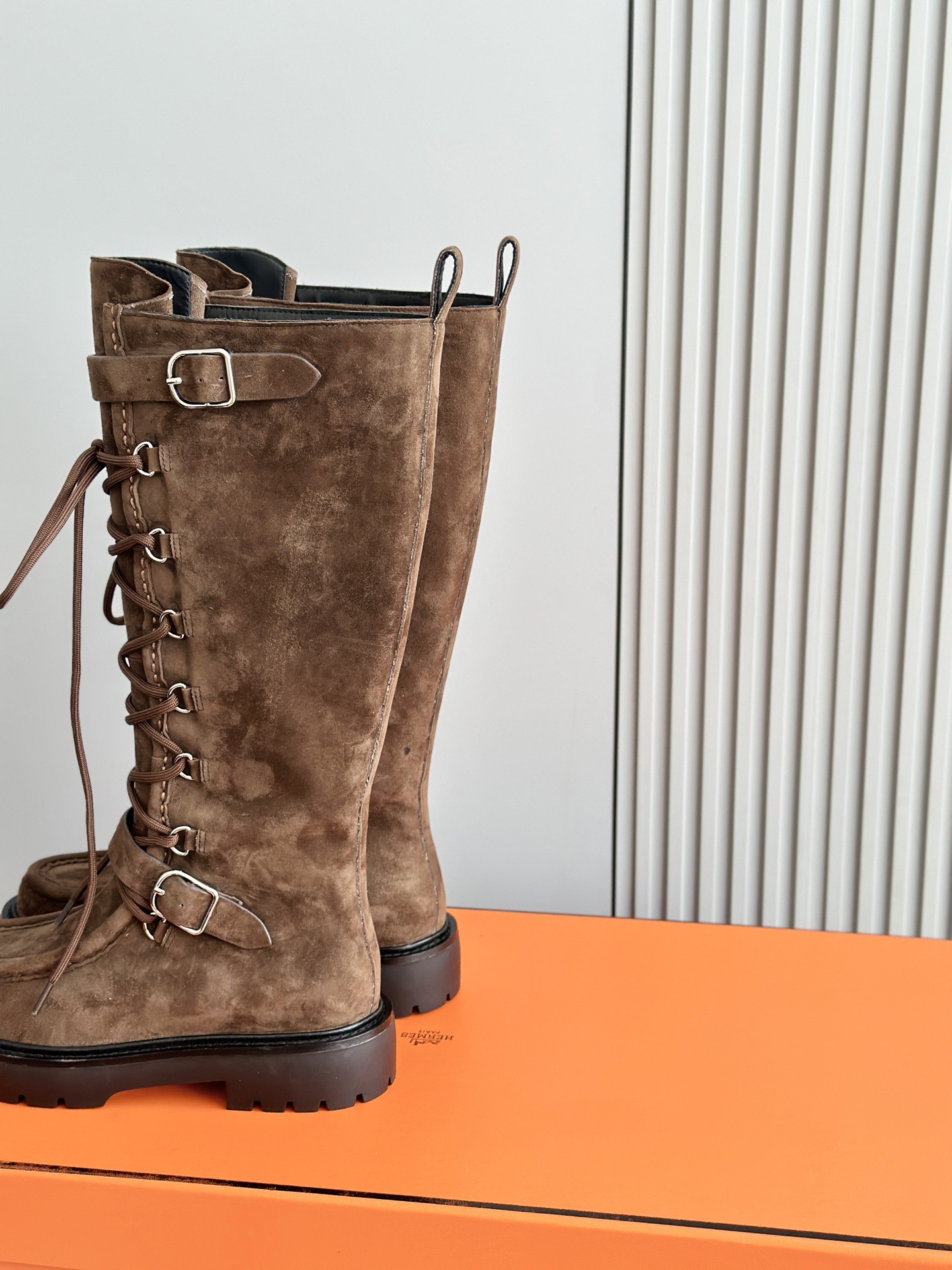 HERMES 에르메스 랜드 레이스업 롱부츠 11