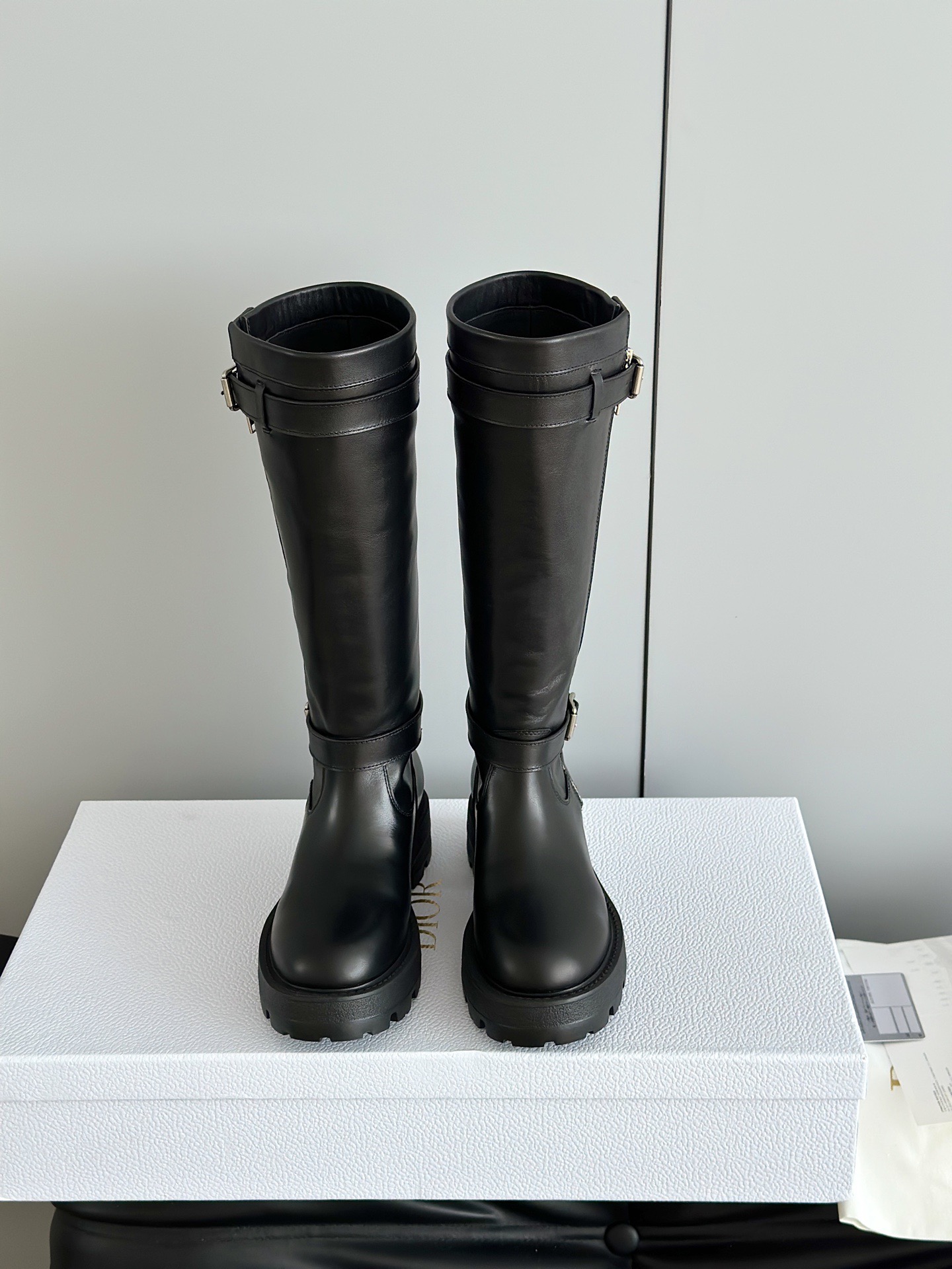 Dior 디올 D-Quest 바이커 레더 부츠 3