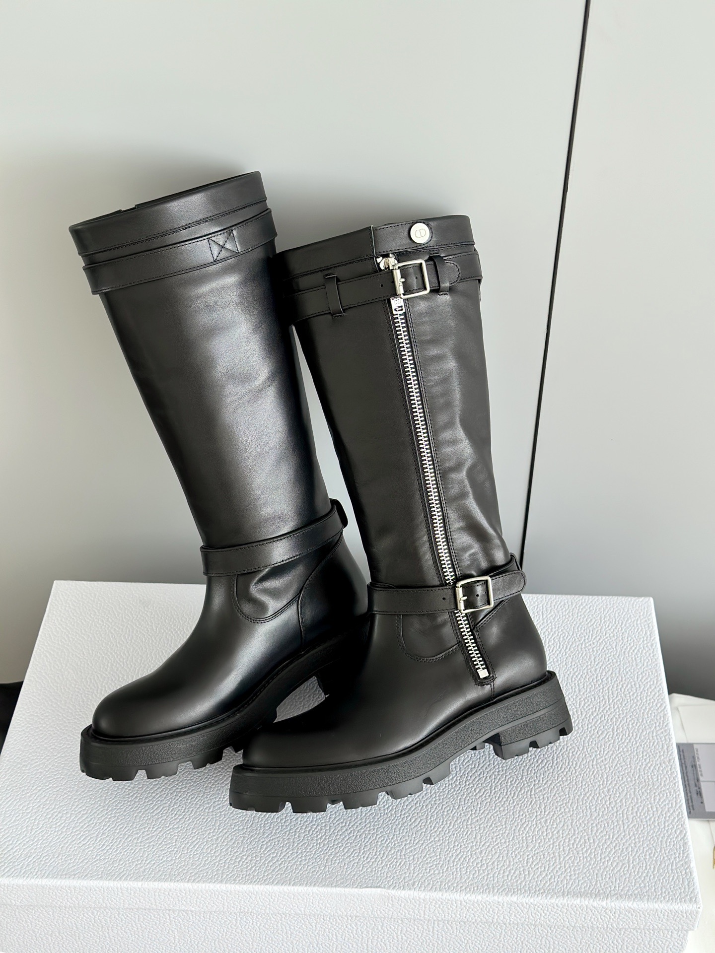 Dior 디올 D-Quest 바이커 레더 부츠 5