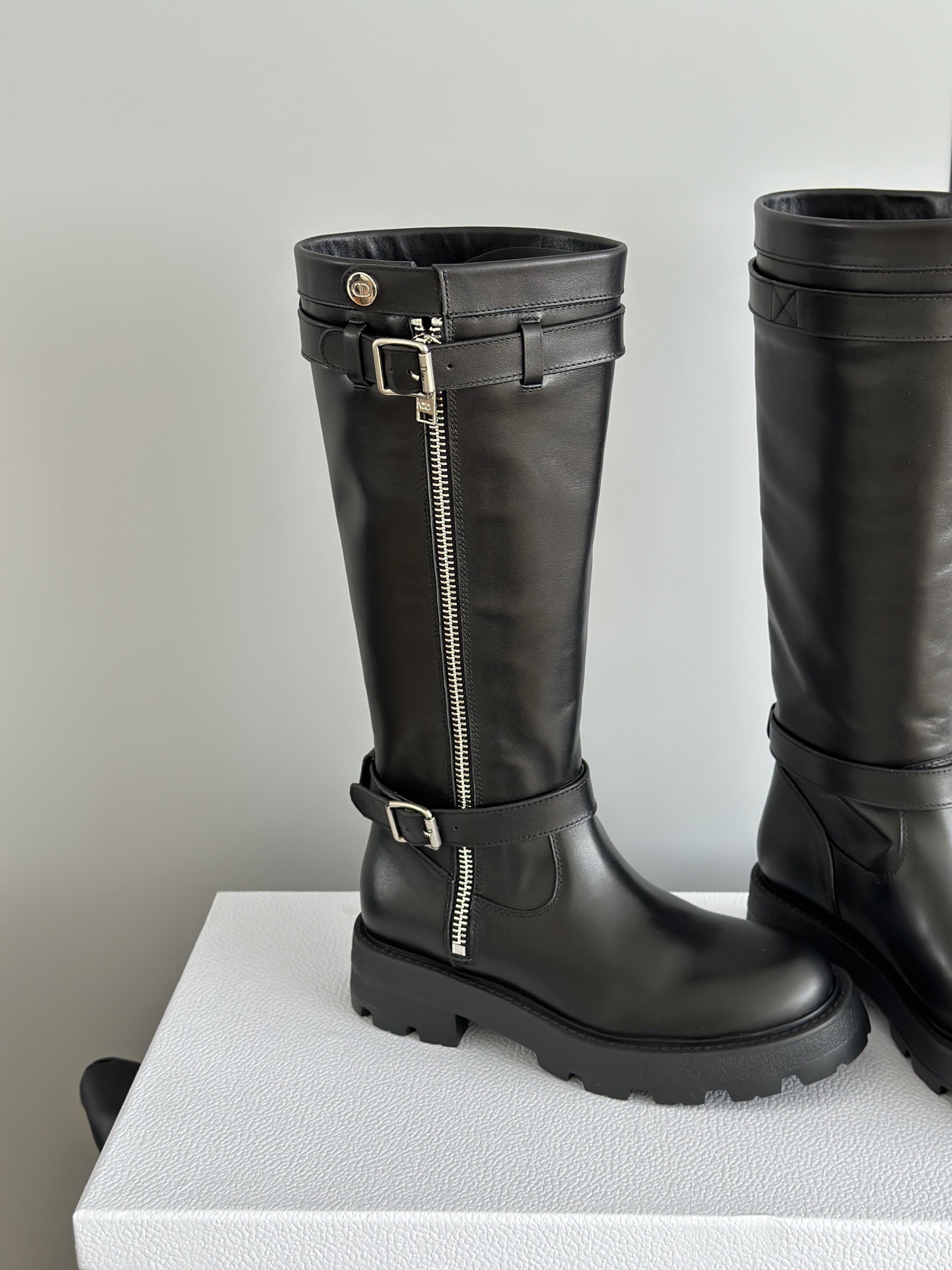 Dior 디올 D-Quest 바이커 레더 부츠 11