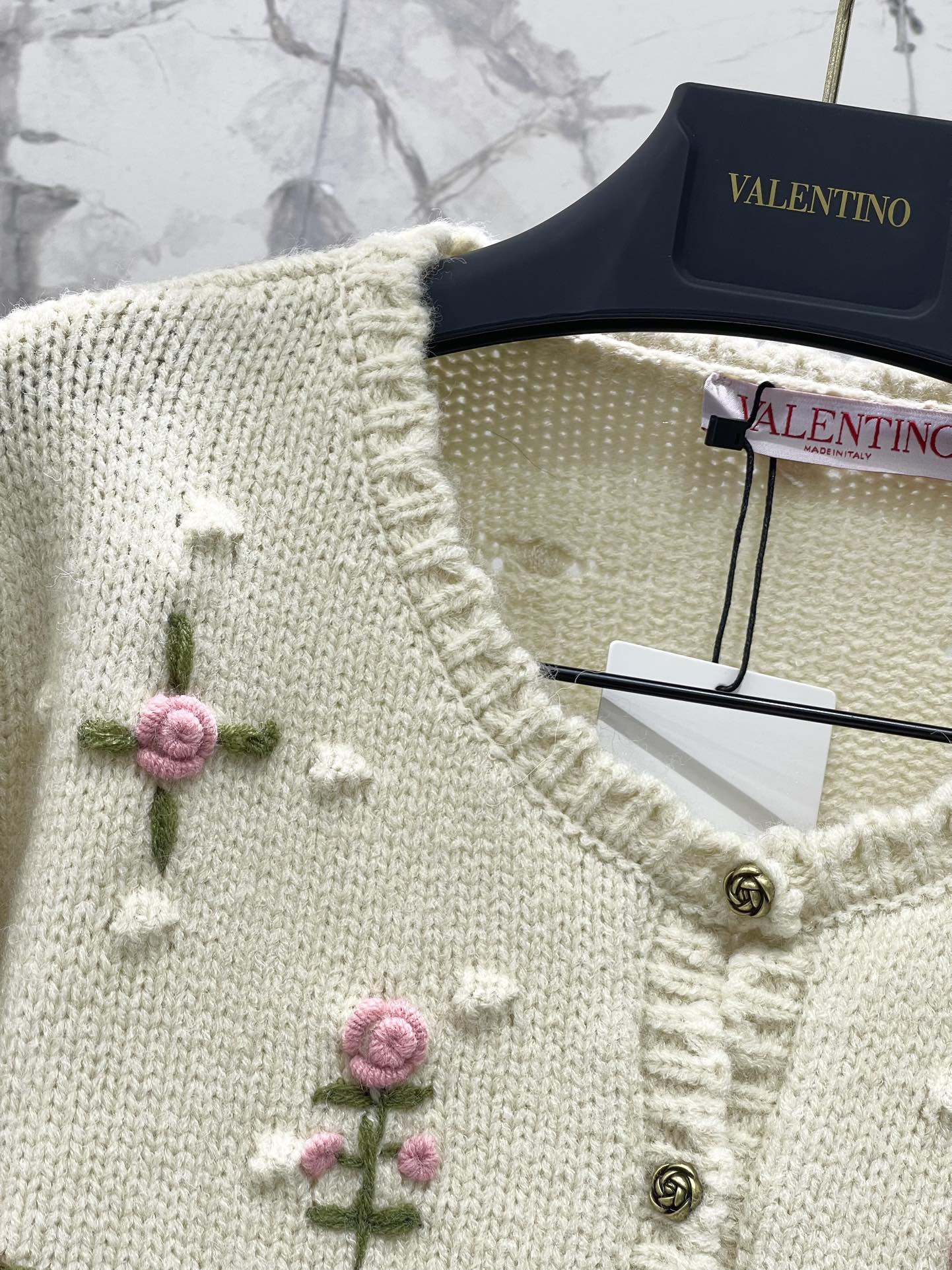 Valentino 발렌티노 로즈 자수 니트 가디건 3