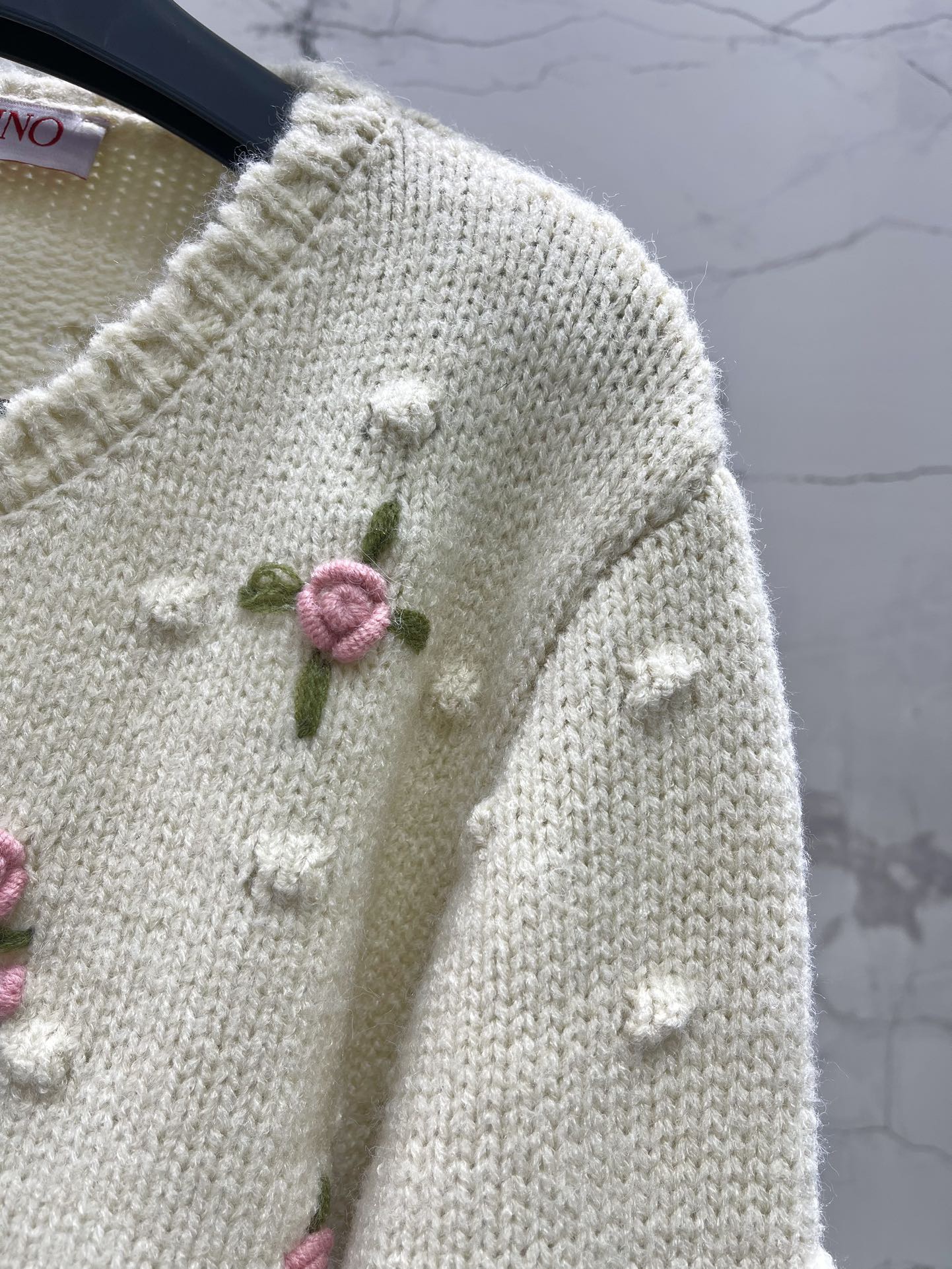 Valentino 발렌티노 로즈 자수 니트 가디건 4