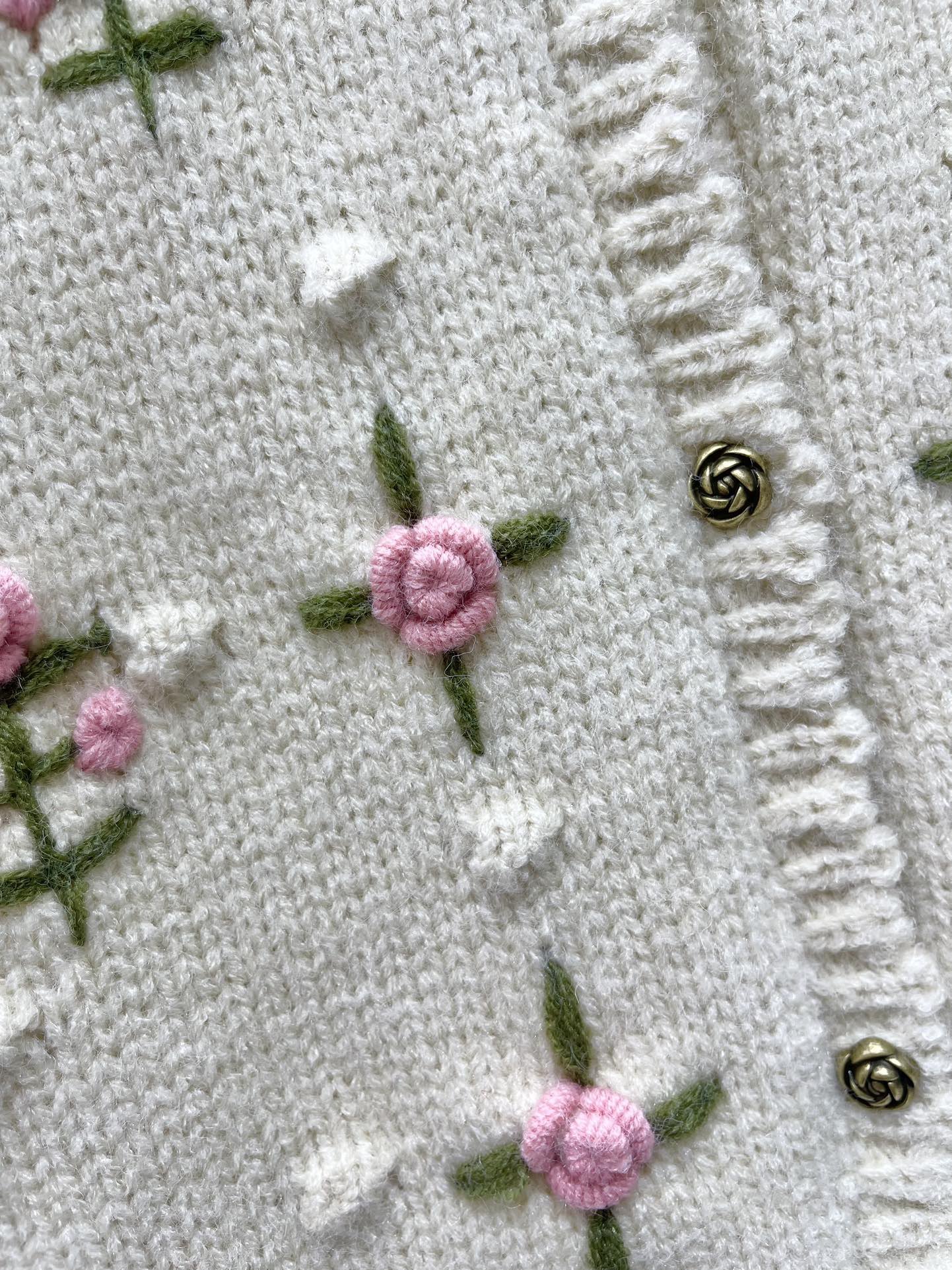 Valentino 발렌티노 로즈 자수 니트 가디건 5