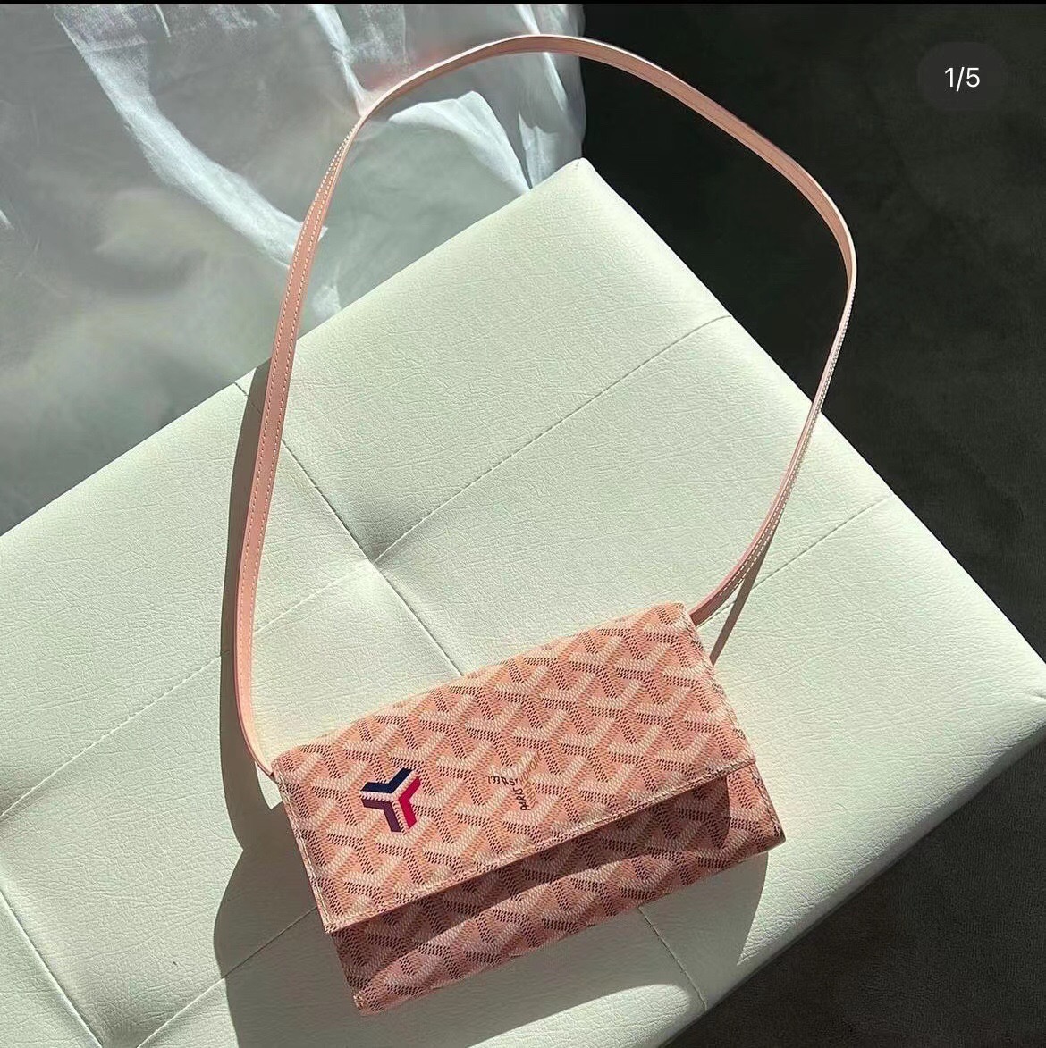 Goyard 고야드 바렌느 Varenne WOC 가야딘 캔버스 크로스백 라이트 핑크 2