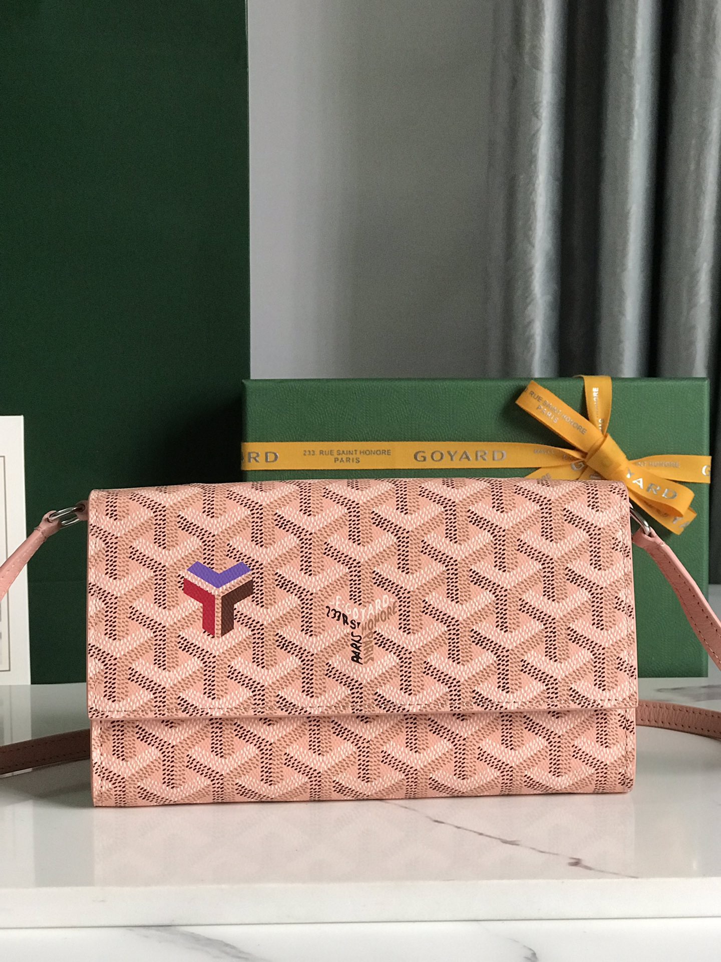 Goyard 고야드 바렌느 Varenne WOC 가야딘 캔버스 크로스백 라이트 핑크 6