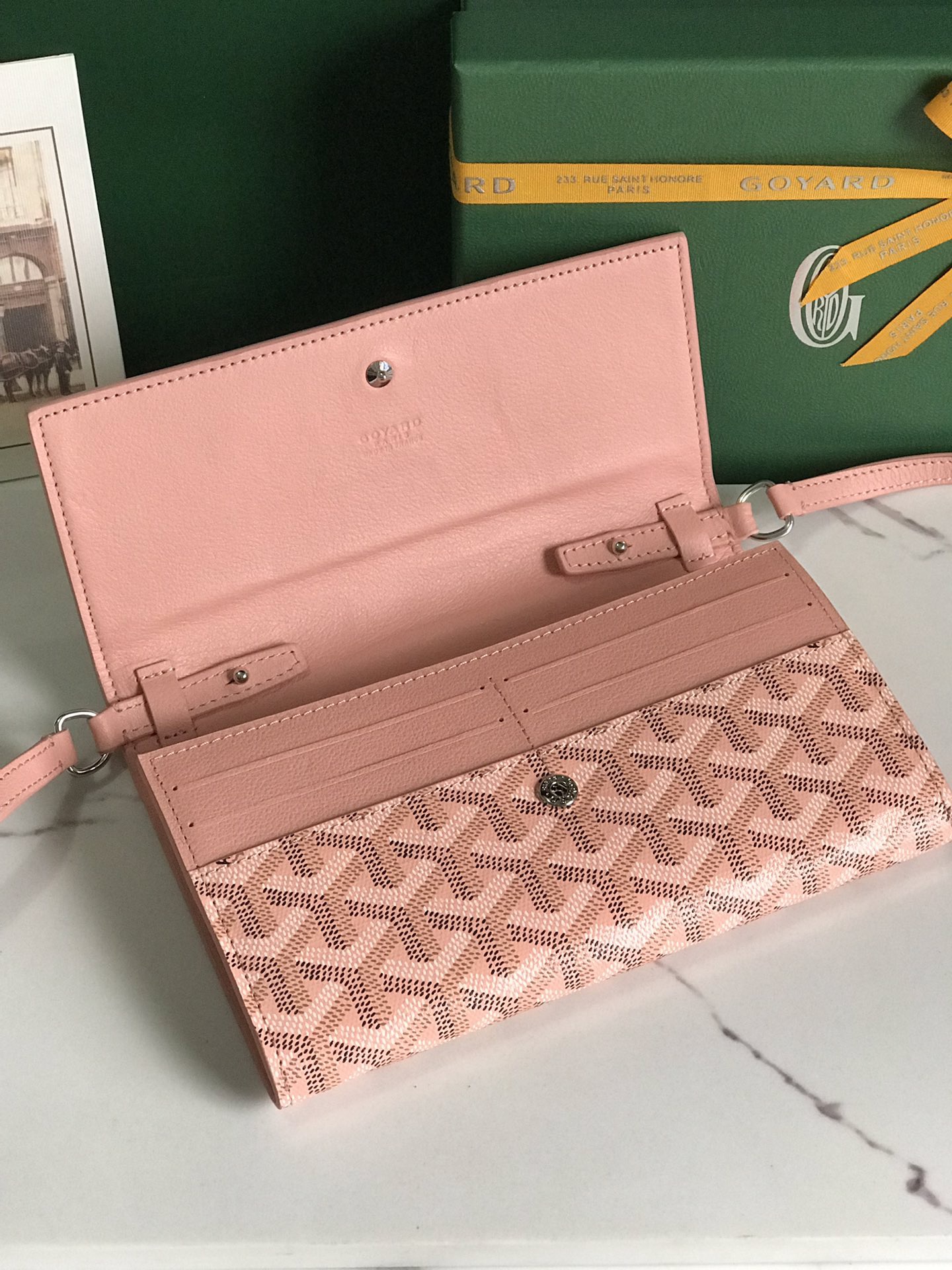 Goyard 고야드 바렌느 Varenne WOC 가야딘 캔버스 크로스백 라이트 핑크 11