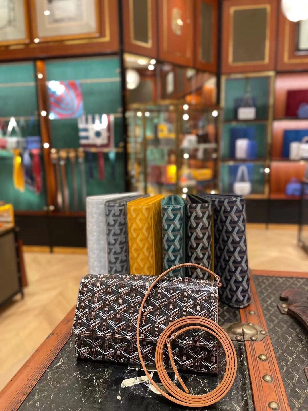 Goyard 고야드 바렌느 Varenne WOC 가야딘 캔버스 크로스백 라이트 핑크 1