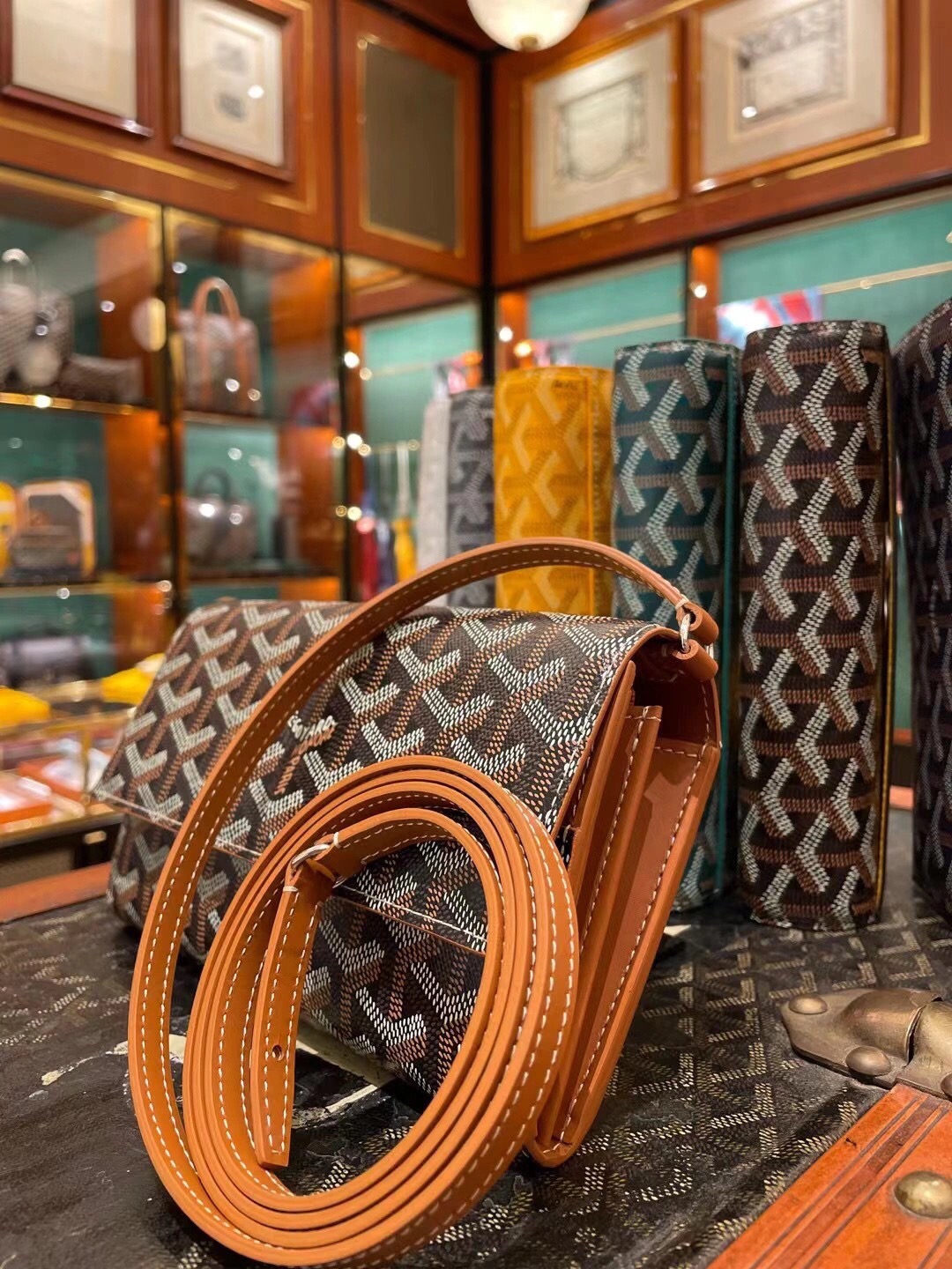 Goyard 고야드 바렌느 Varenne WOC 가야딘 캔버스 크로스백 라이트 핑크 2