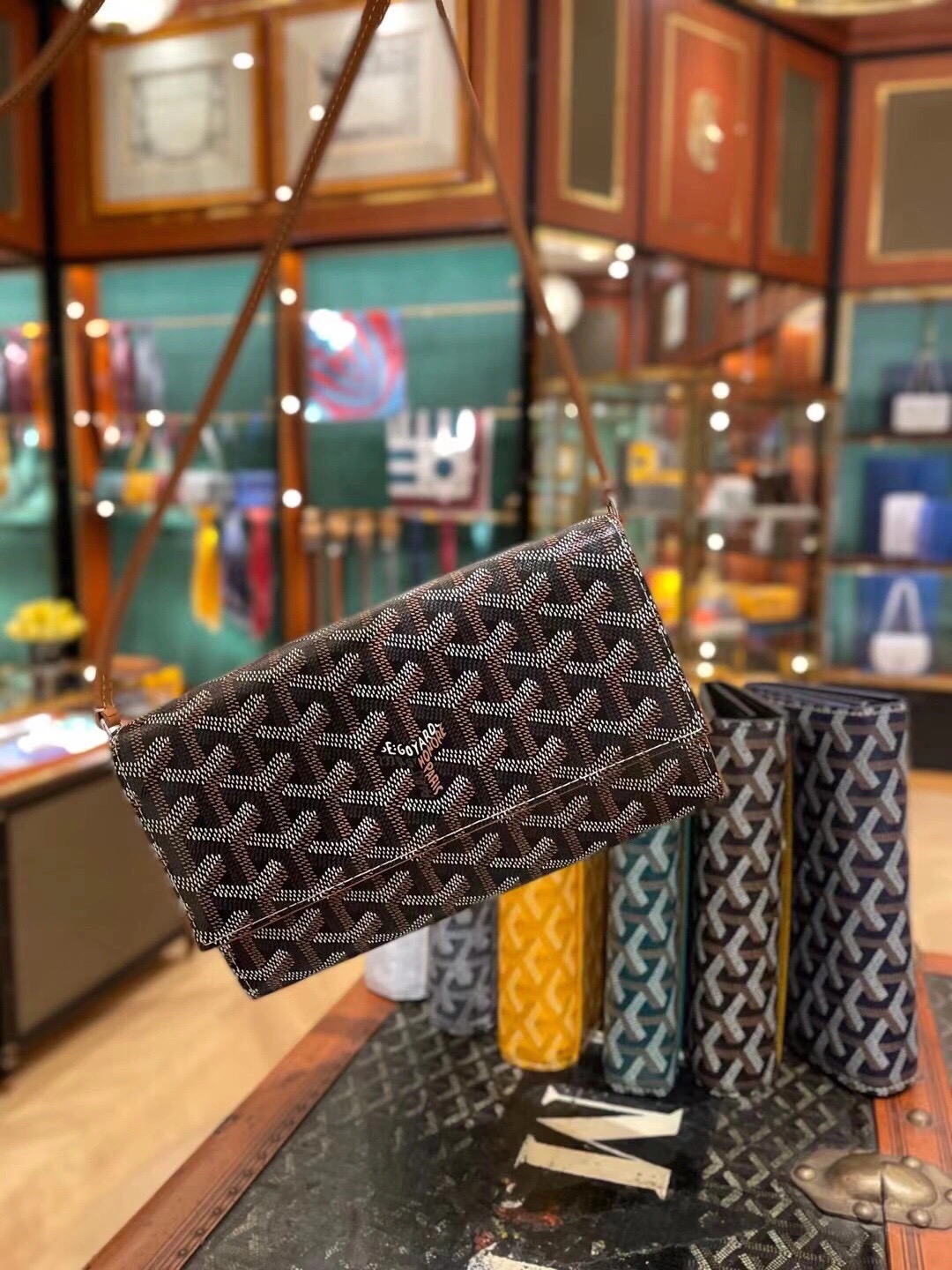 Goyard 고야드 바렌느 Varenne WOC 가야딘 캔버스 크로스백 라이트 핑크 3