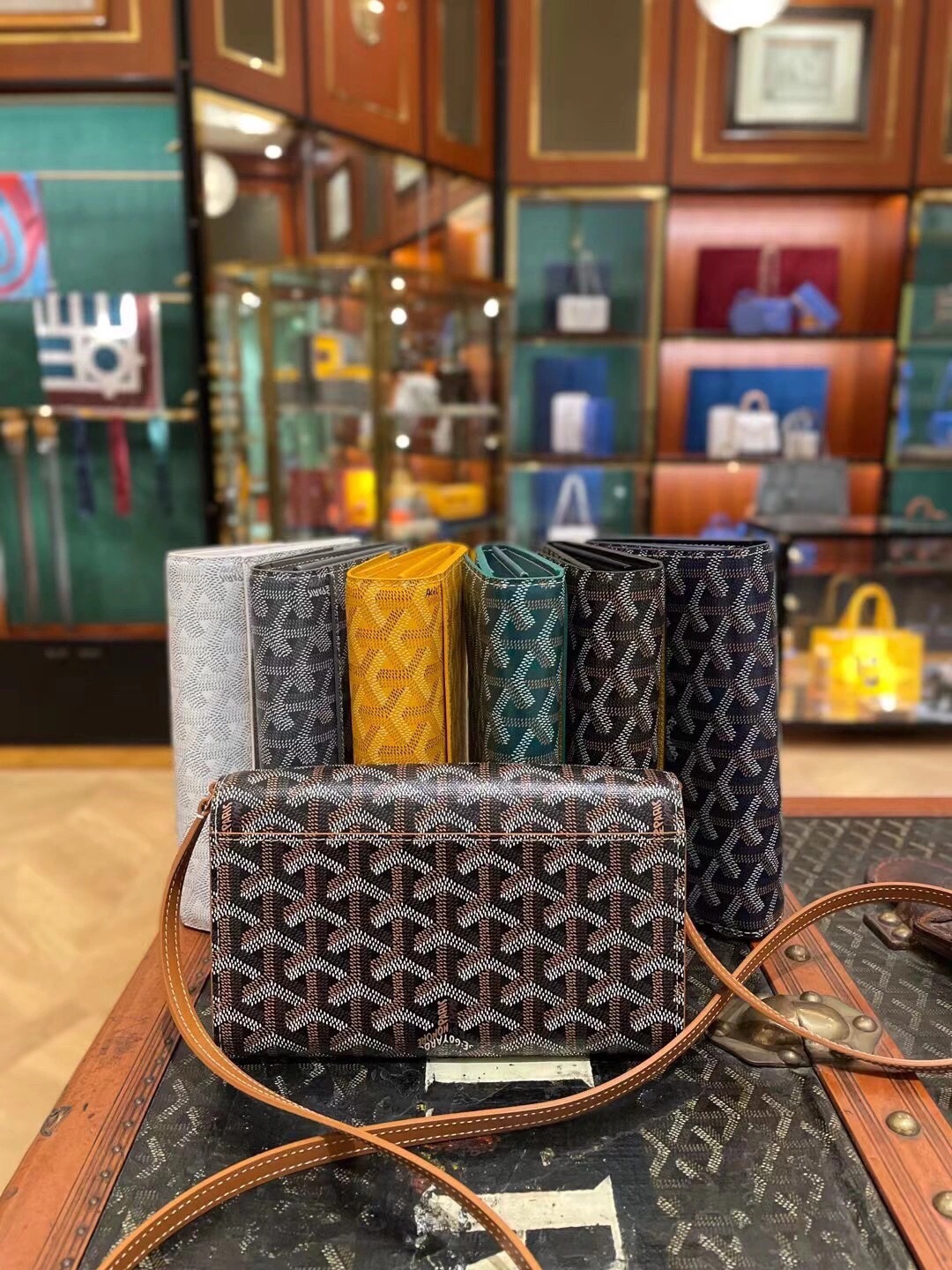 Goyard 고야드 바렌느 Varenne WOC 가야딘 캔버스 크로스백 라이트 핑크 4