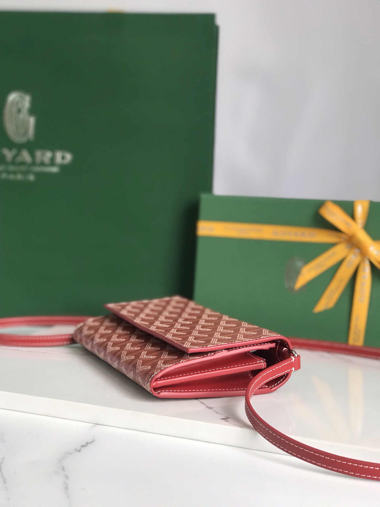 Goyard 고야드 바렌느 Varenne WOC 가야딘 캔버스 크로스백 라이트 핑크 10