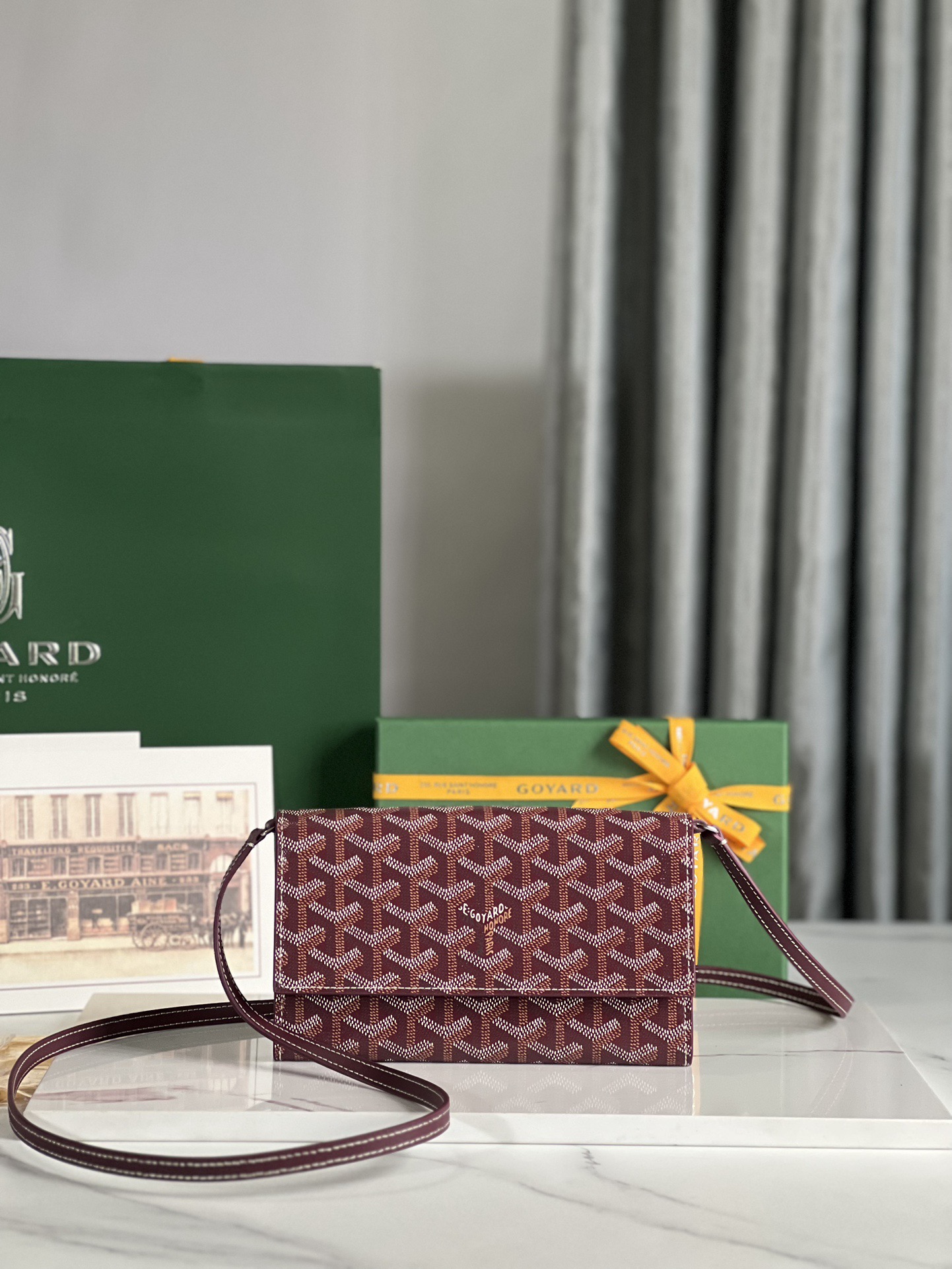 Goyard 고야드 바렌느 Varenne WOC 가야딘 캔버스 크로스백 라이트 핑크 1
