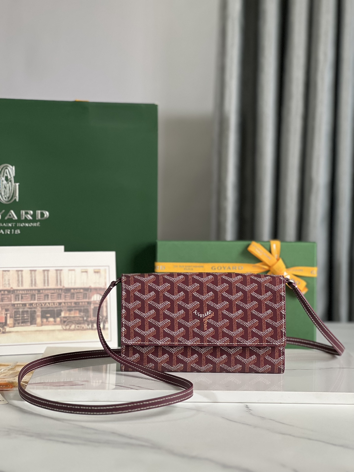 Goyard 고야드 바렌느 Varenne WOC 가야딘 캔버스 크로스백 라이트 핑크 2