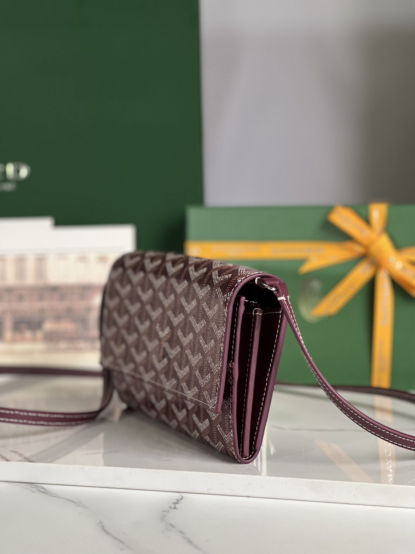 Goyard 고야드 바렌느 Varenne WOC 가야딘 캔버스 크로스백 라이트 핑크 4