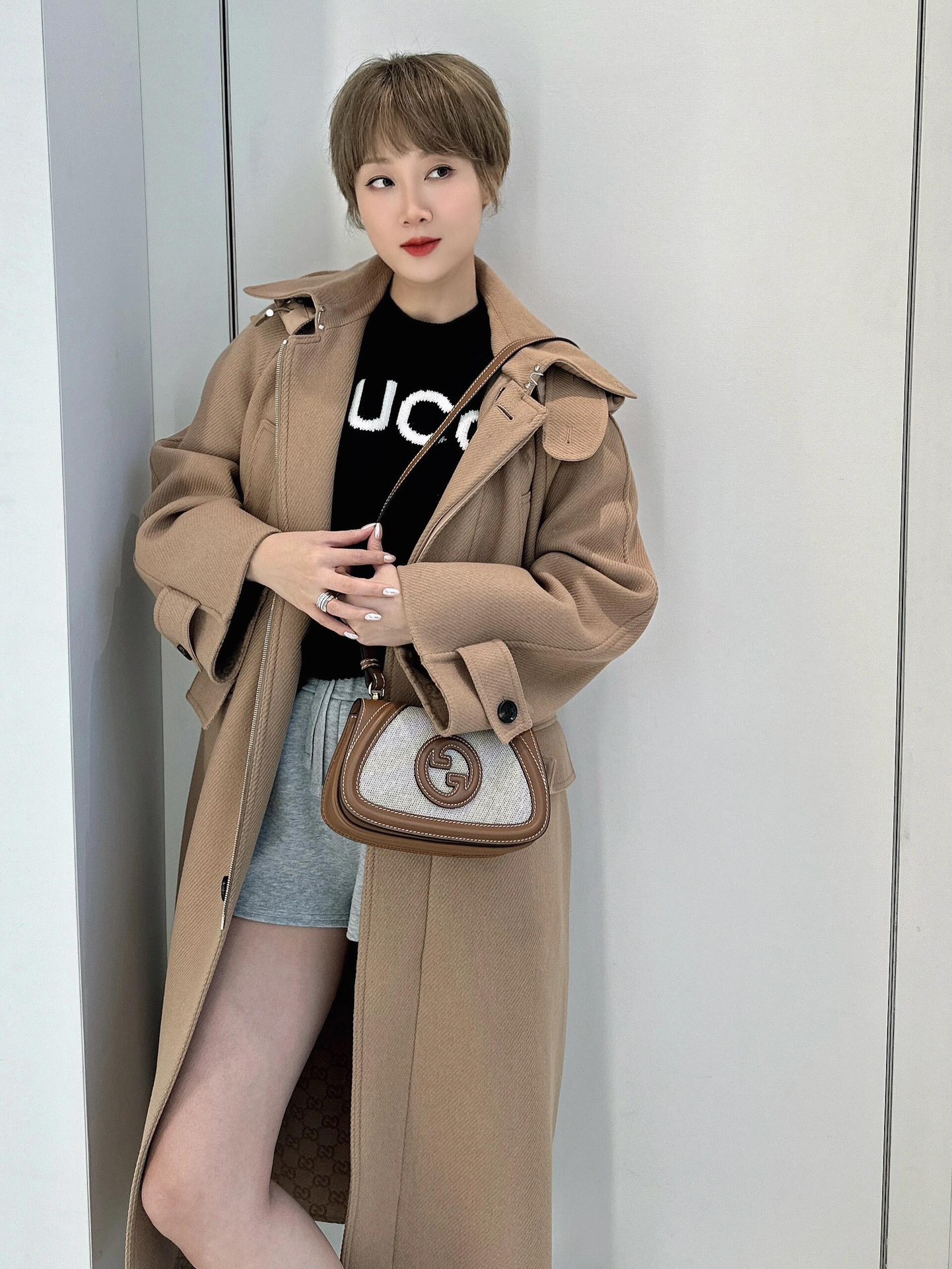 Gucci 구찌 인터로킹 G GG 수프림 캔버스 미니 크로스백 브라운 815700 3