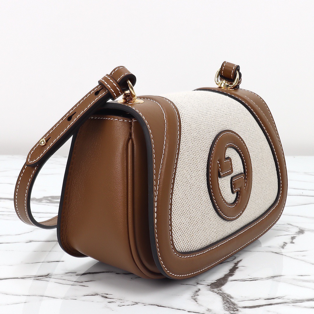 Gucci 구찌 인터로킹 G GG 수프림 캔버스 미니 크로스백 브라운 815700 9