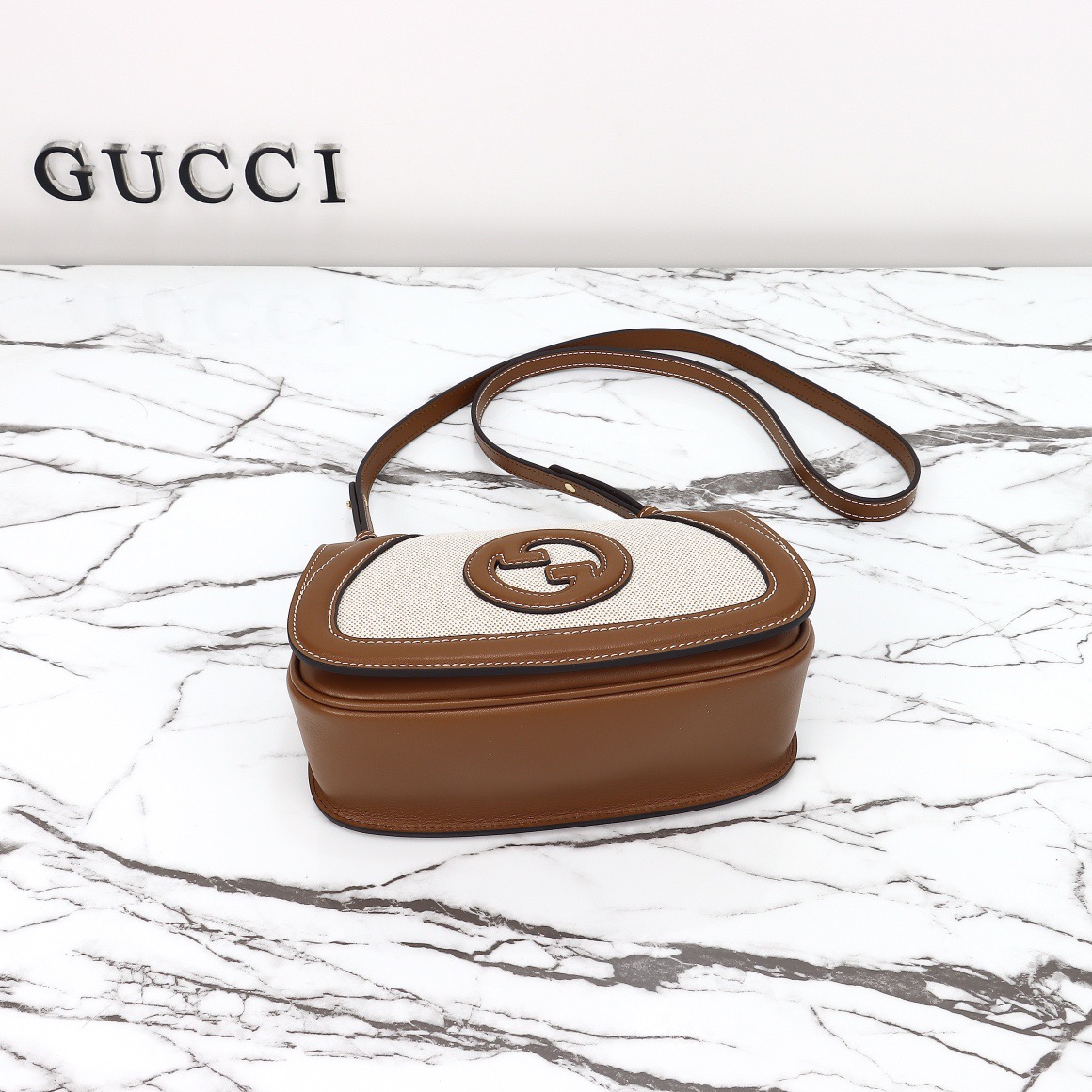 Gucci 구찌 인터로킹 G GG 수프림 캔버스 미니 크로스백 브라운 815700 12