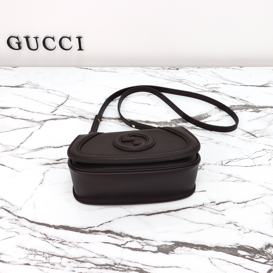 Gucci 구찌 인터로킹 G GG 수프림 캔버스 미니 크로스백 브라운 815700 8