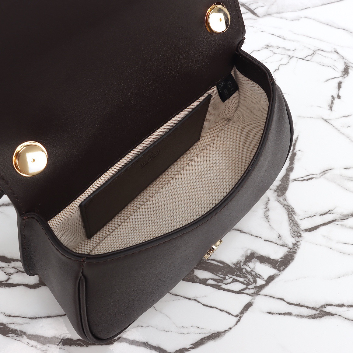 Gucci 구찌 인터로킹 G GG 수프림 캔버스 미니 크로스백 브라운 815700 9