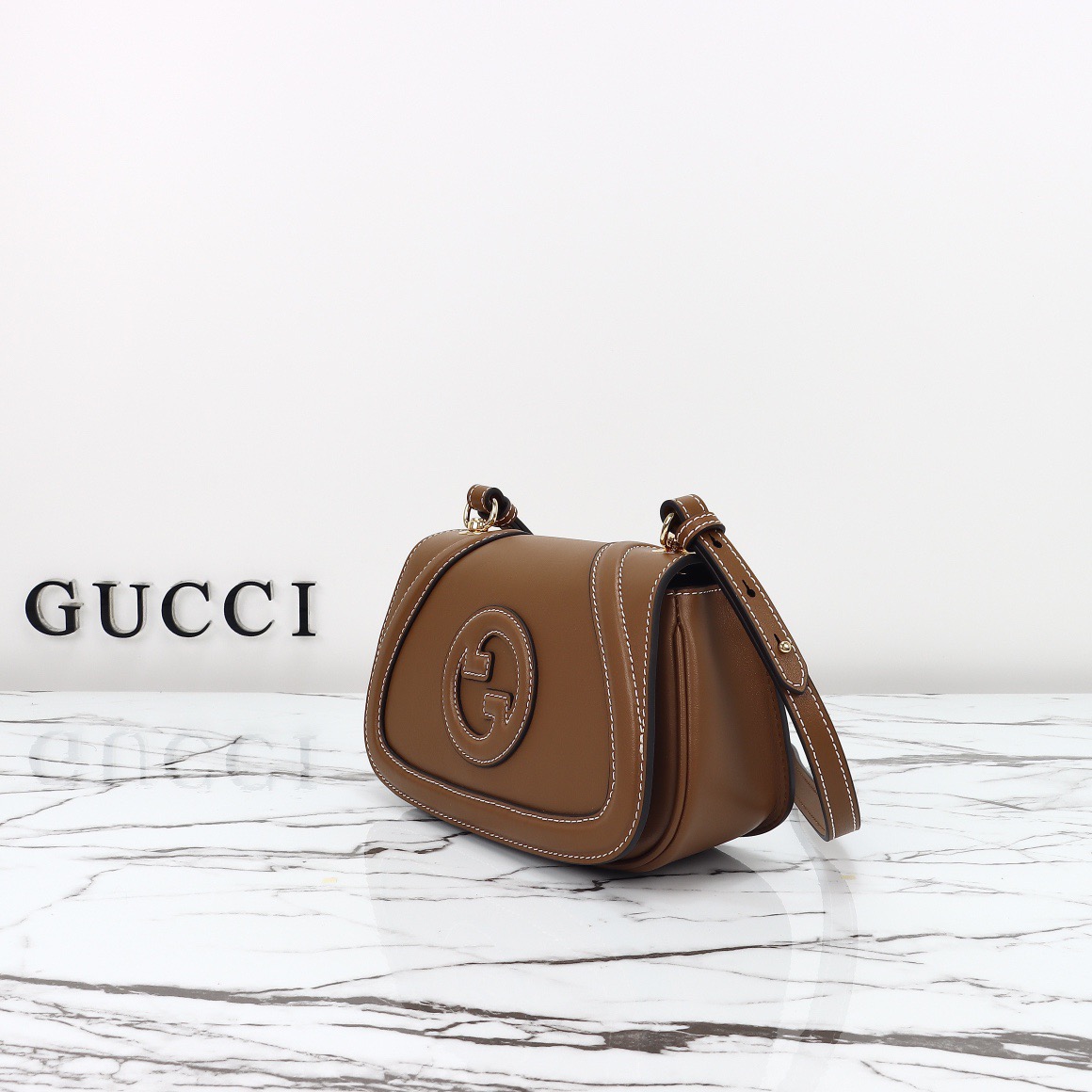 Gucci 구찌 인터로킹 G GG 수프림 캔버스 미니 크로스백 브라운 815700 2