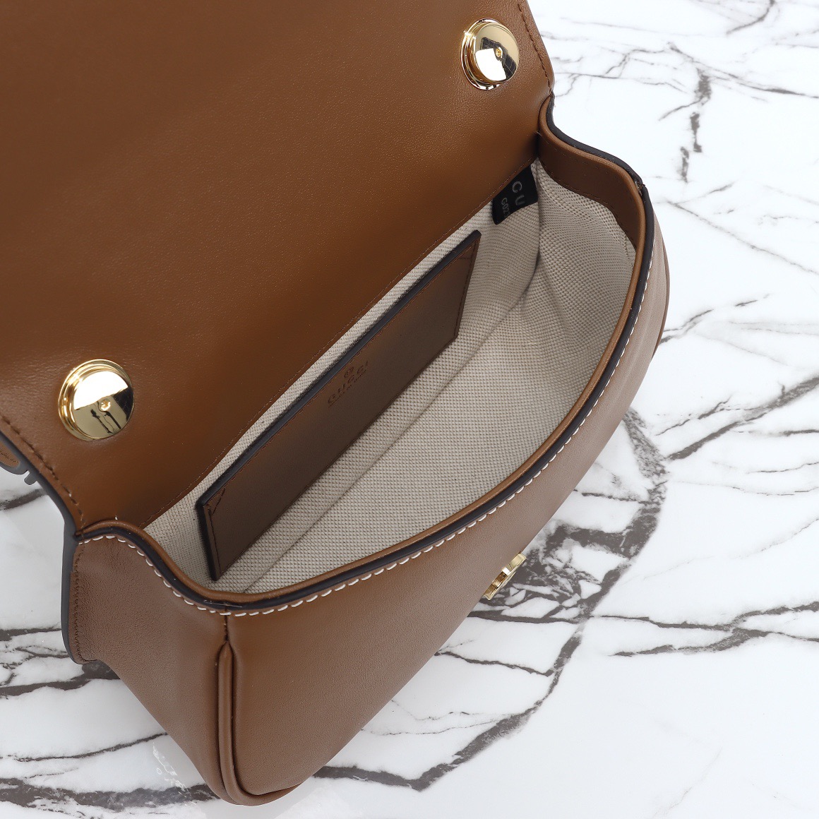 Gucci 구찌 인터로킹 G GG 수프림 캔버스 미니 크로스백 브라운 815700 9