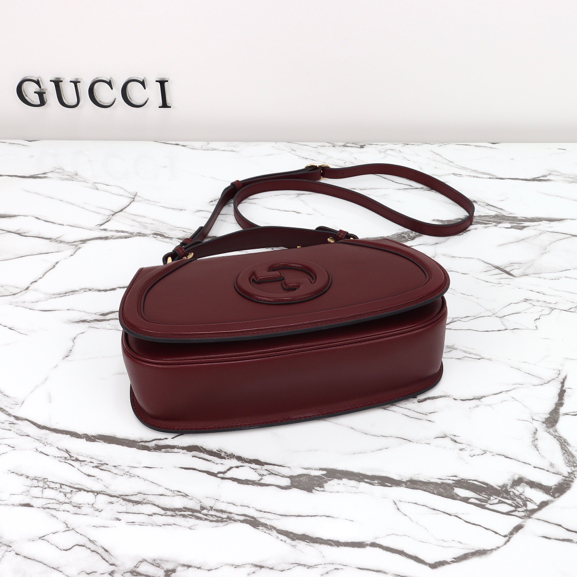 Gucci 구찌 인터로킹 G 캔버스 탑핸들 숄더백 블랙 레더 아이보리 815714 8