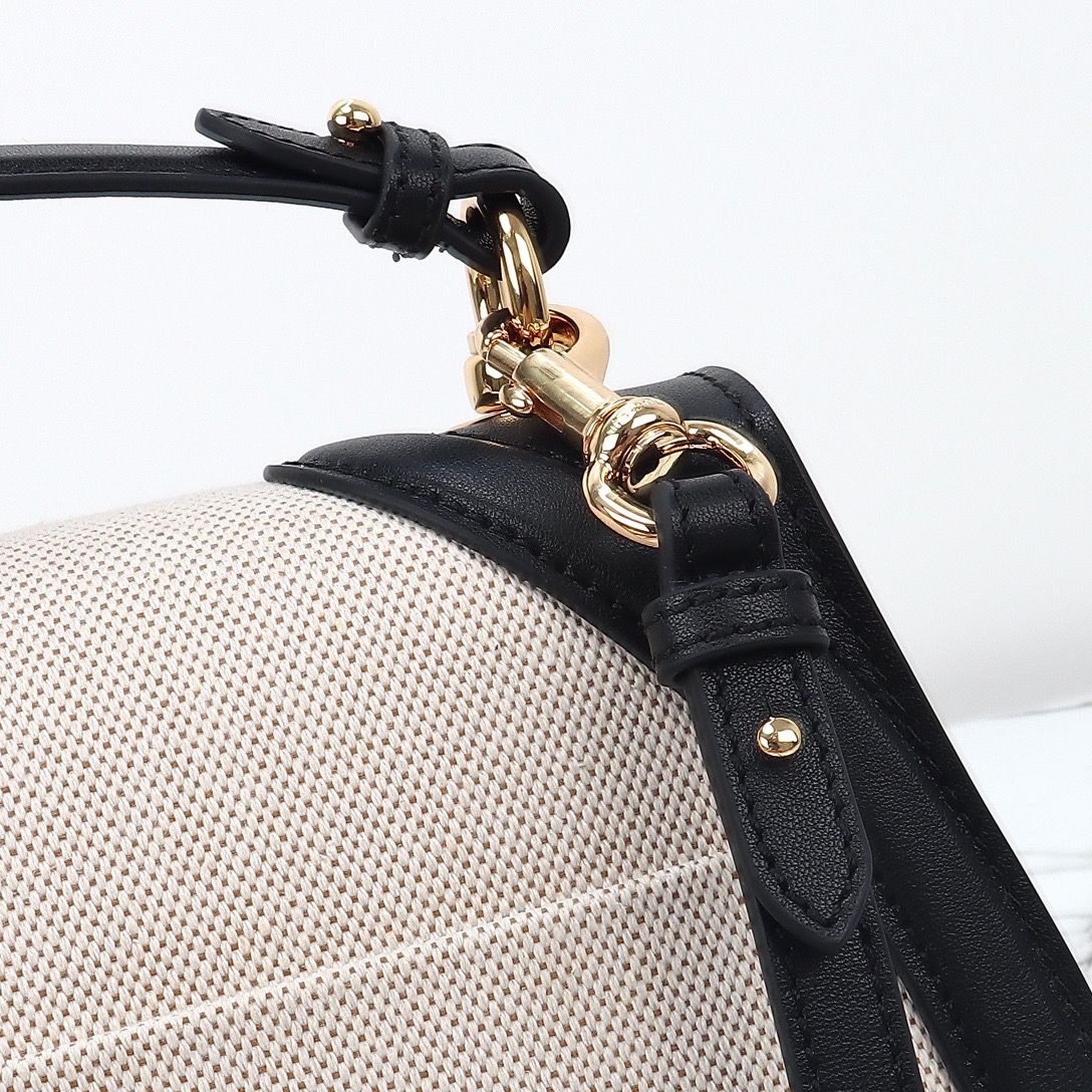 Gucci 구찌 815716 GG 수프림 캔버스 인터로킹 G 숄더백 브라운 레더 7