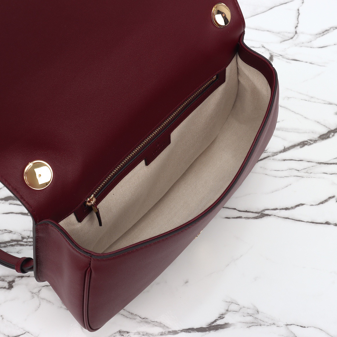 Gucci 구찌 815716 GG 수프림 캔버스 인터로킹 G 숄더백 브라운 레더 11