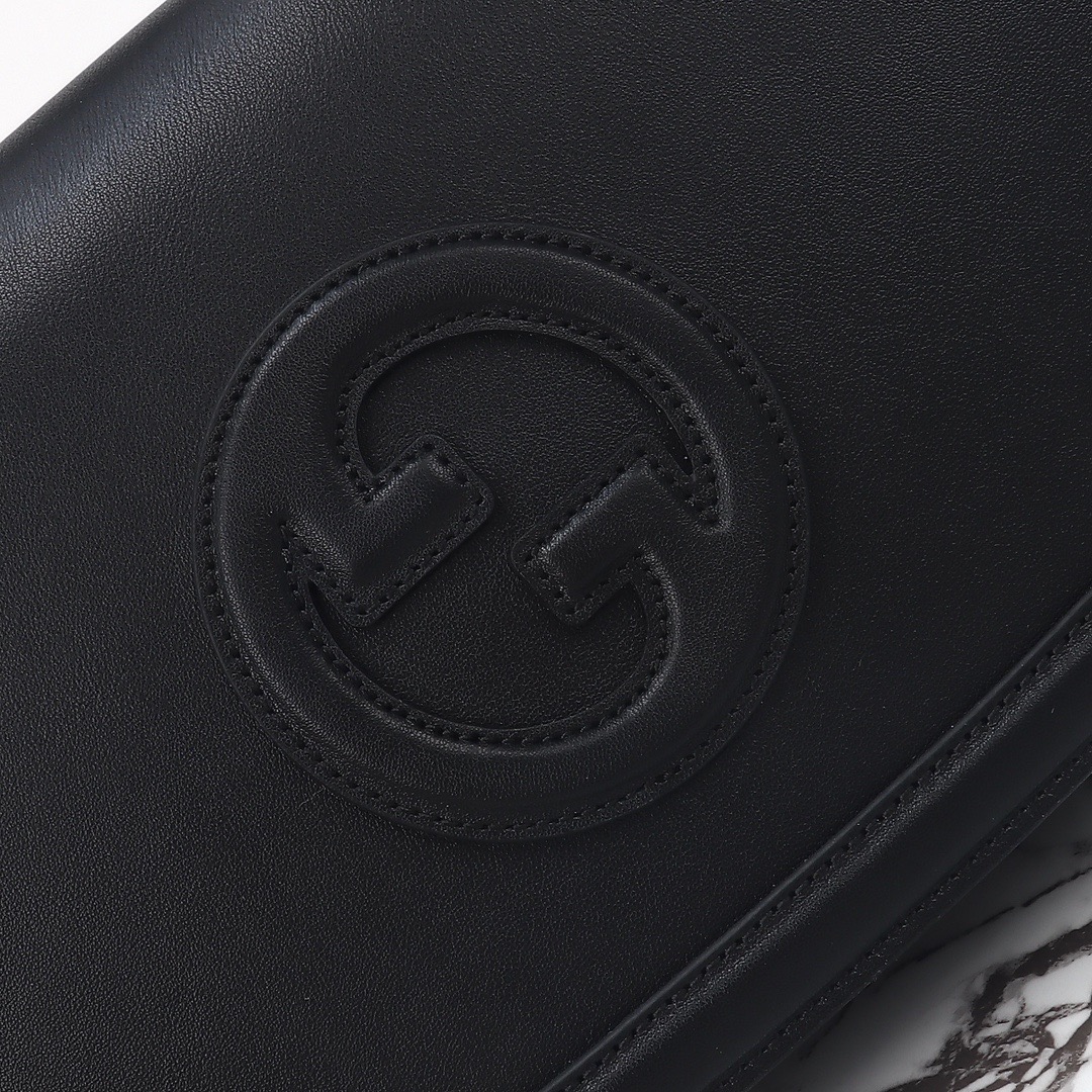 Gucci 구찌 815716 GG 수프림 캔버스 인터로킹 G 숄더백 브라운 레더 6