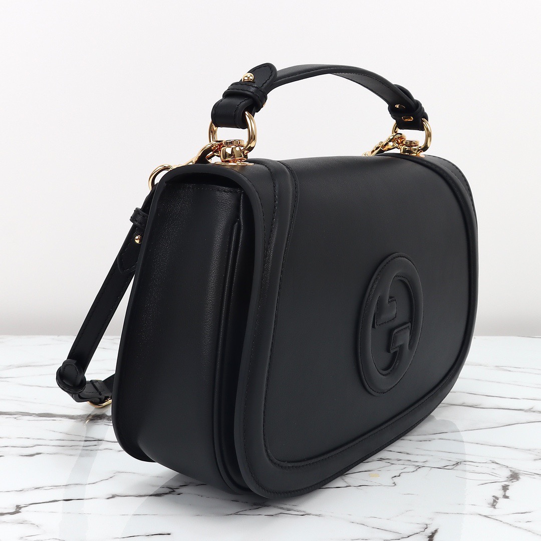 Gucci 구찌 815716 GG 수프림 캔버스 인터로킹 G 숄더백 브라운 레더 7