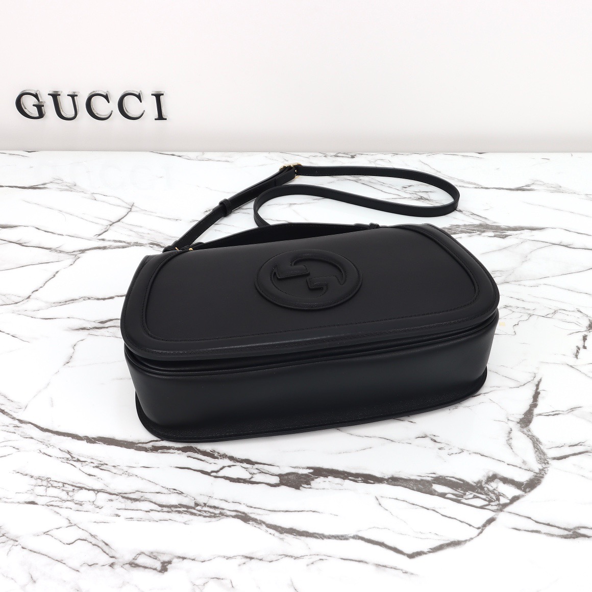 Gucci 구찌 815716 GG 수프림 캔버스 인터로킹 G 숄더백 브라운 레더 10