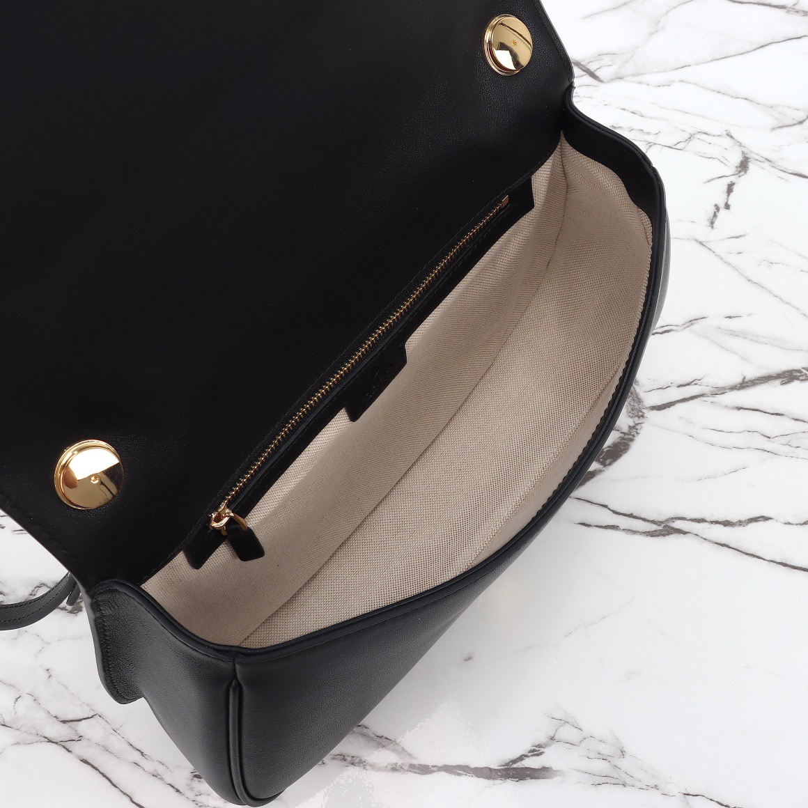 Gucci 구찌 815716 GG 수프림 캔버스 인터로킹 G 숄더백 브라운 레더 11