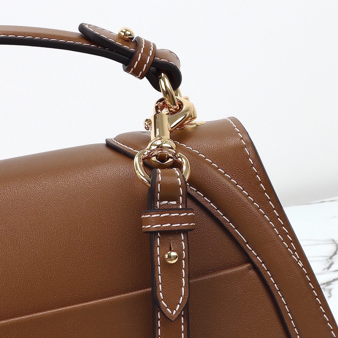 Gucci 구찌 815716 GG 수프림 캔버스 인터로킹 G 숄더백 브라운 레더 8