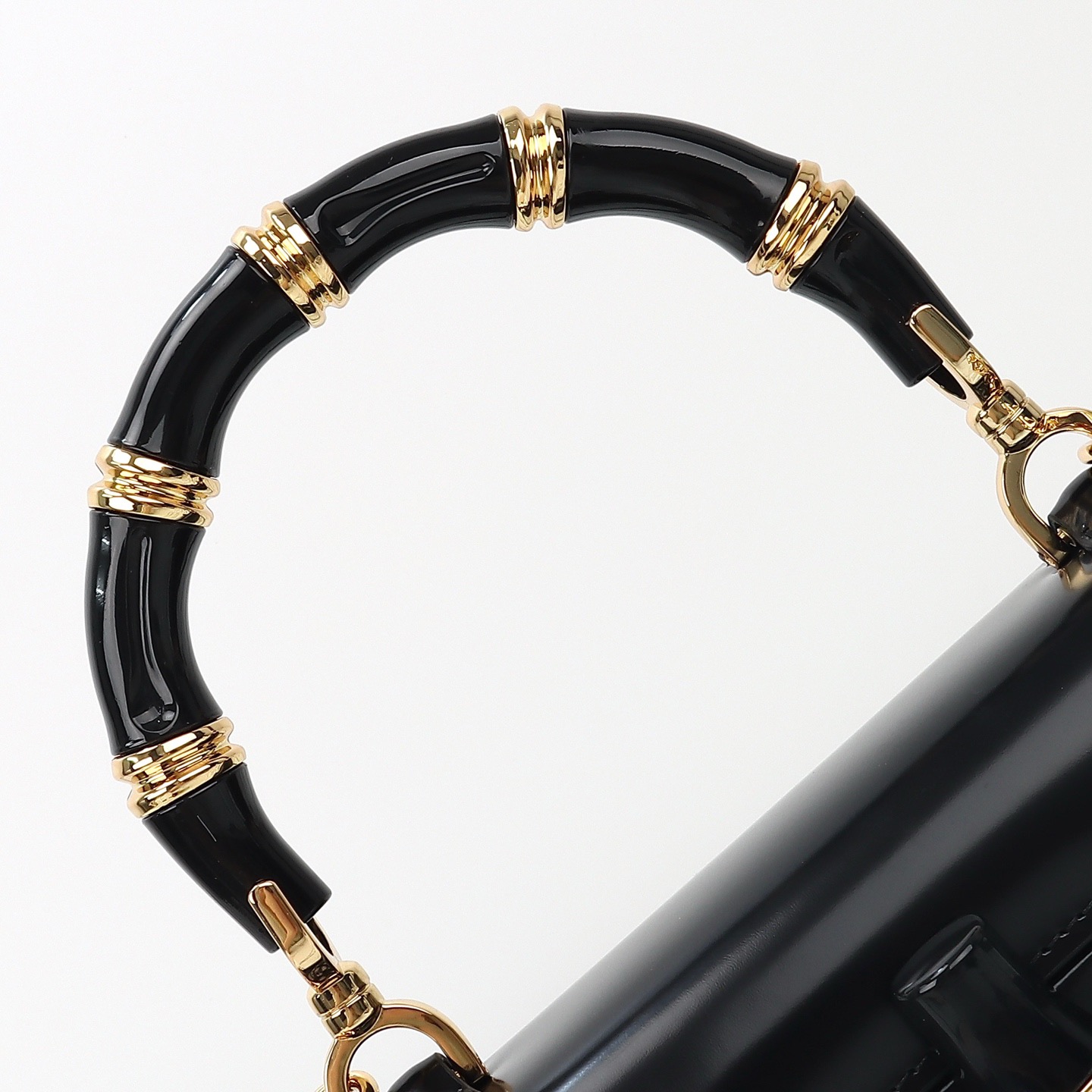 Gucci 구찌 뱀부 1947 탑핸들백 스무스 레더 화이트 블루 뱀부 핸들 골드 하드웨어 15