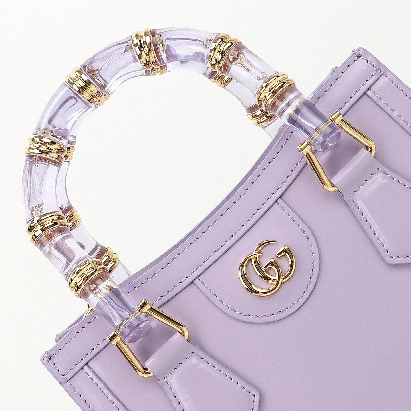 Gucci 구찌 뱀부 핸들 미니 토트백 페이턴트 레더 포레스트 그린 GHW 4