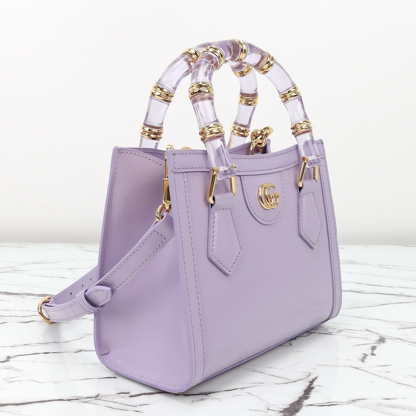 Gucci 구찌 뱀부 핸들 미니 토트백 페이턴트 레더 포레스트 그린 GHW 5