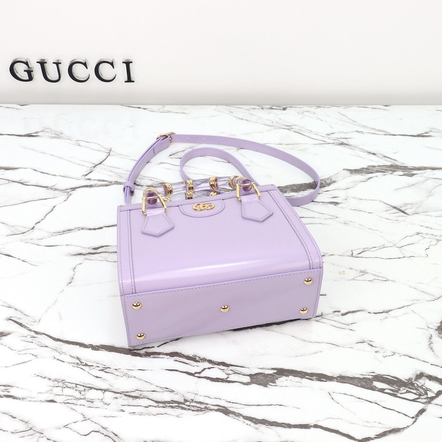 Gucci 구찌 뱀부 핸들 미니 토트백 페이턴트 레더 포레스트 그린 GHW 8