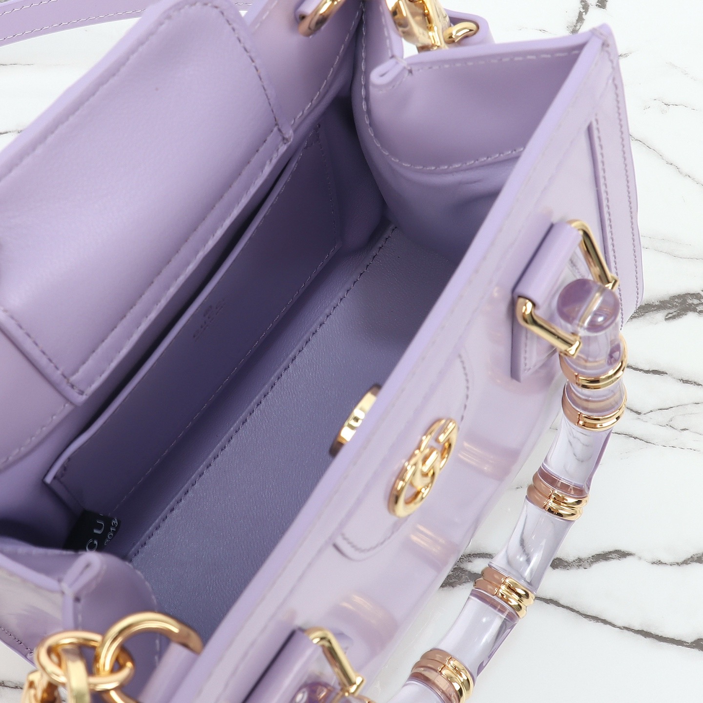 Gucci 구찌 뱀부 핸들 미니 토트백 페이턴트 레더 포레스트 그린 GHW 9