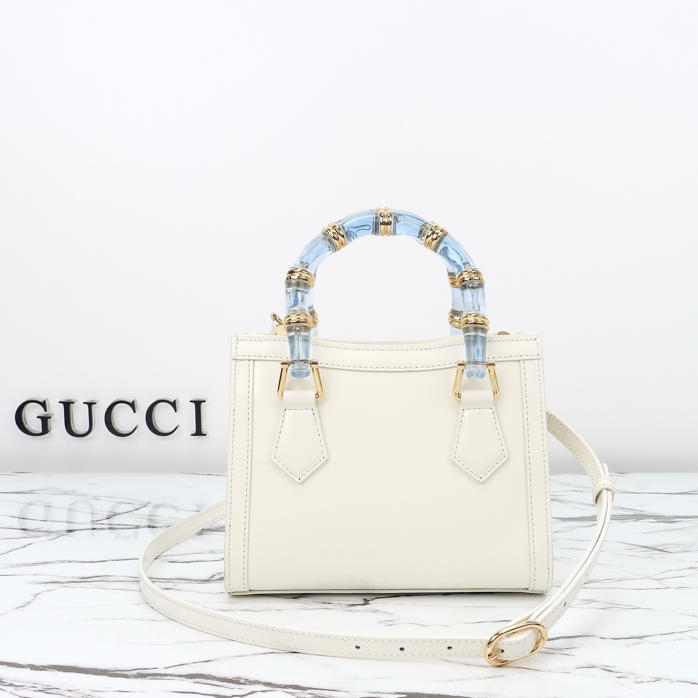 Gucci 구찌 뱀부 핸들 미니 토트백 페이턴트 레더 포레스트 그린 GHW 3