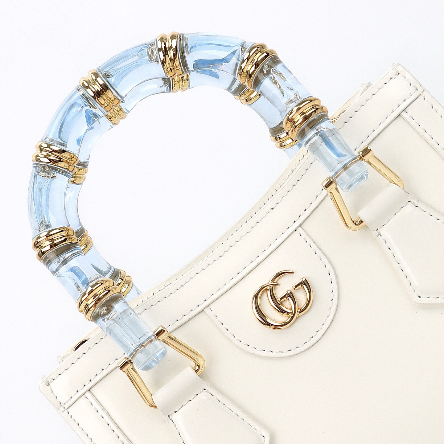 Gucci 구찌 뱀부 핸들 미니 토트백 페이턴트 레더 포레스트 그린 GHW 4